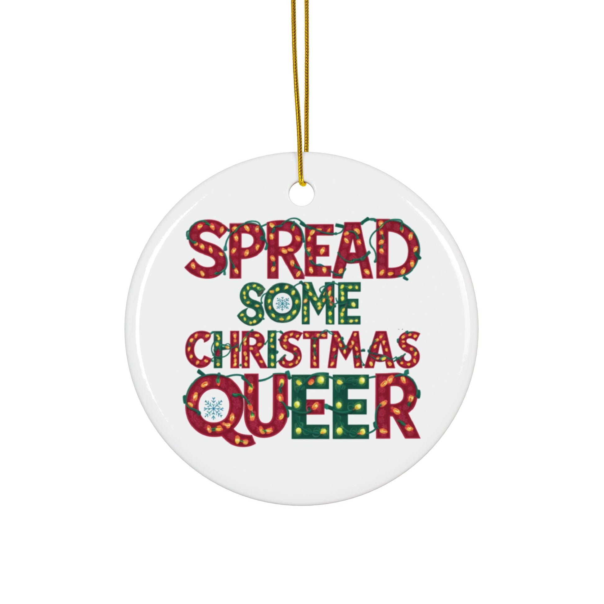 Gay Christmas Bauble Spread Some Christmas Queer 