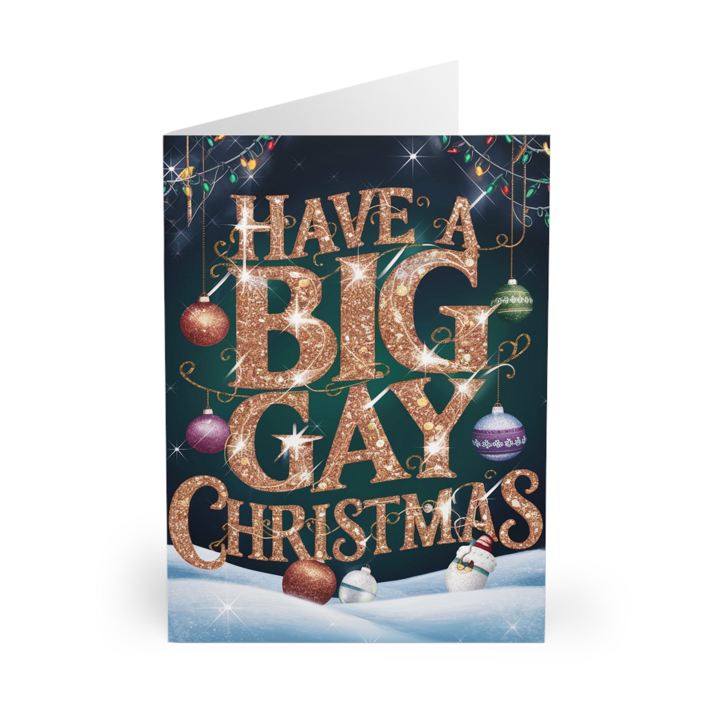 Front Gay Christmas Card Have A Big Gay Christmas