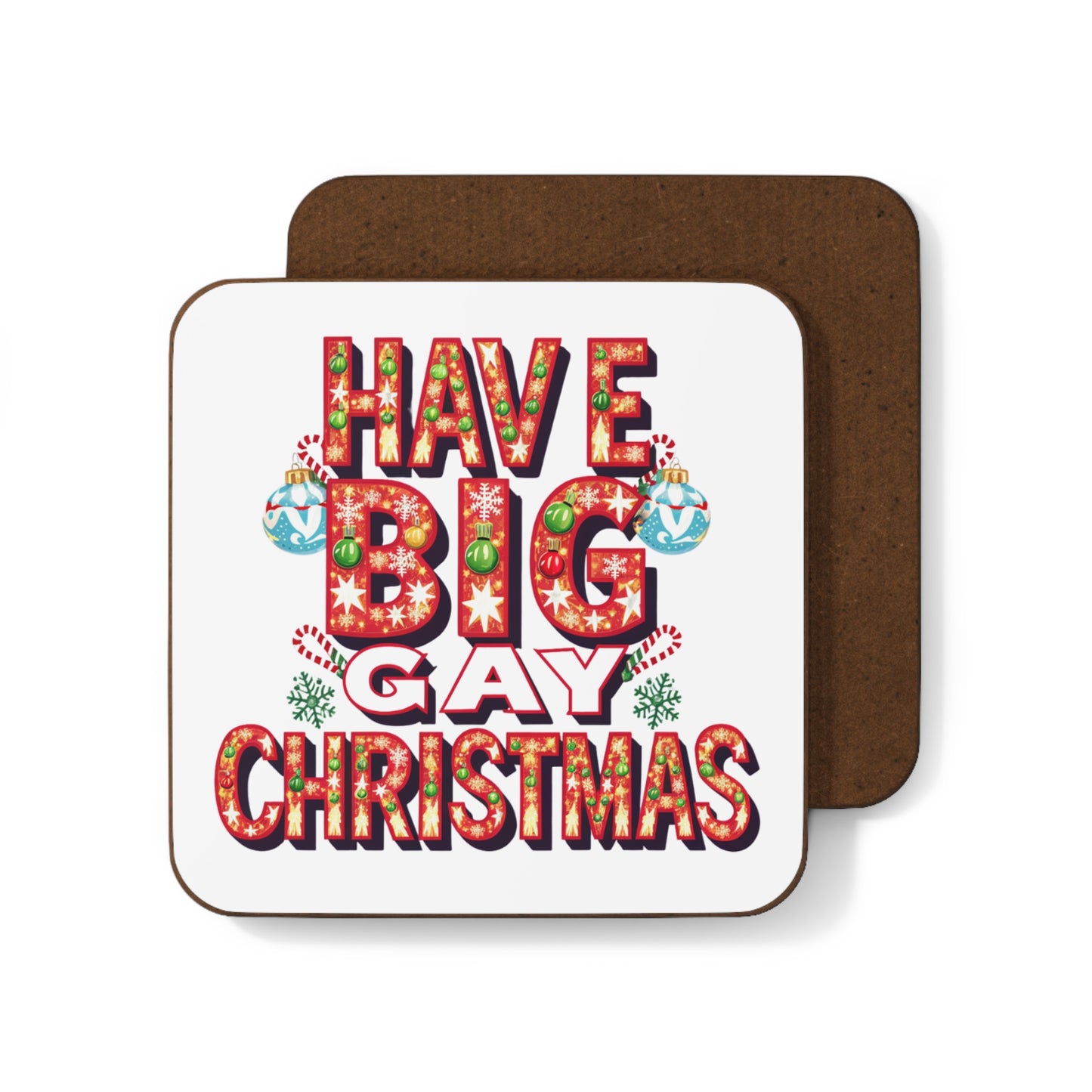 Gay Christmas Coaster Have A Big Gay Christmas 