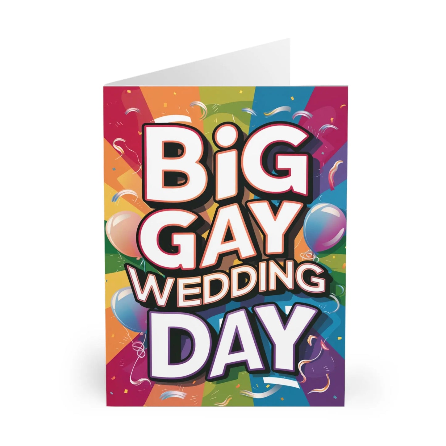 front of Gay Wedding Card Big Gay Wedding Day