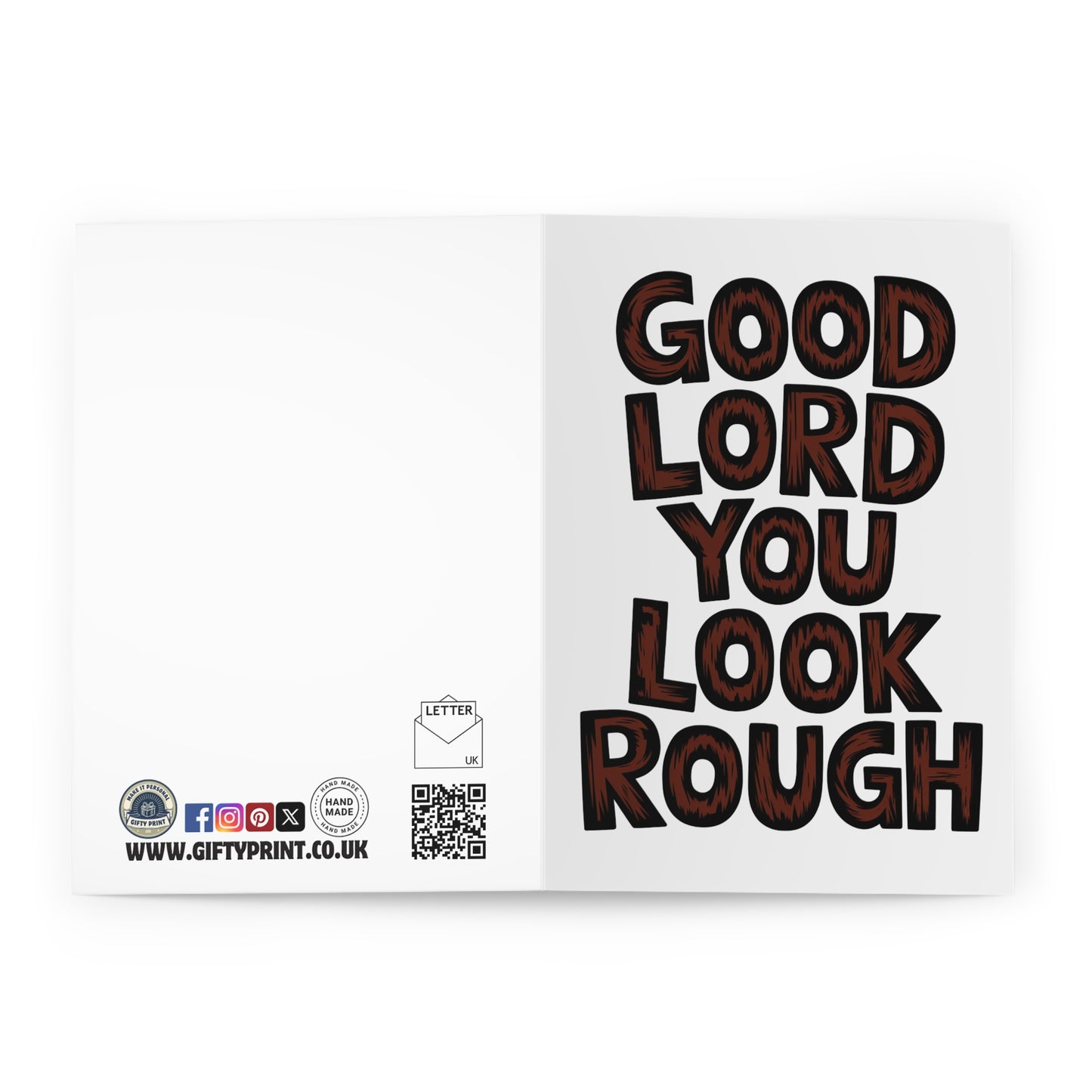 open Get Well Soon Card Goof Lord You Look Rough