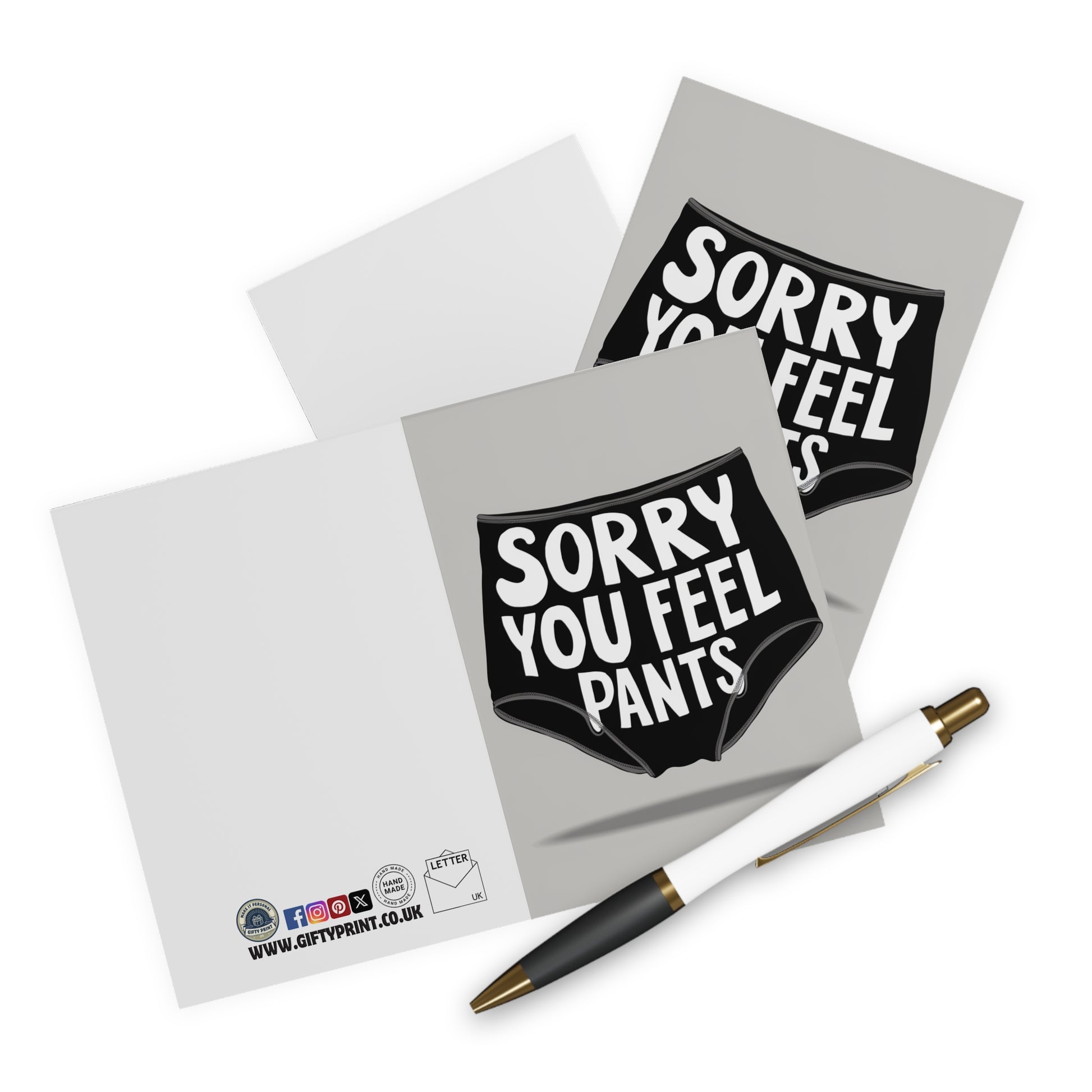 context Get Well Soon Card Sorry You Feel Pants