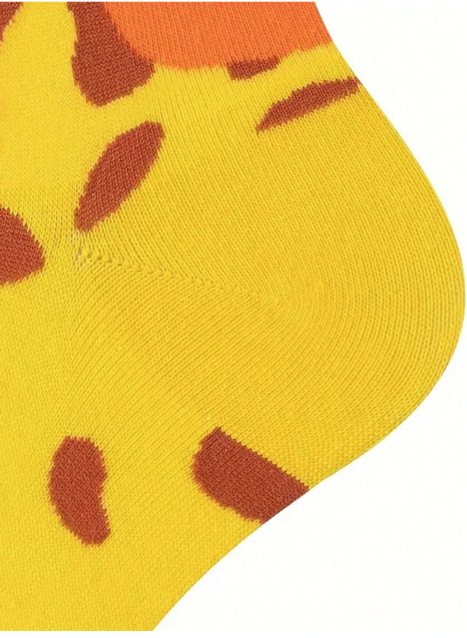 Cute Giraffe Socks Yellow & Orange Unisex