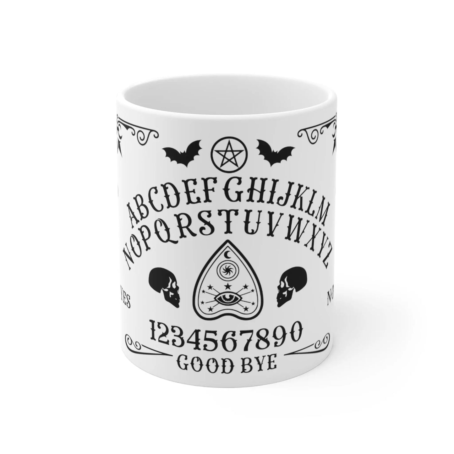 front Halloween Mug Ouija Board Design