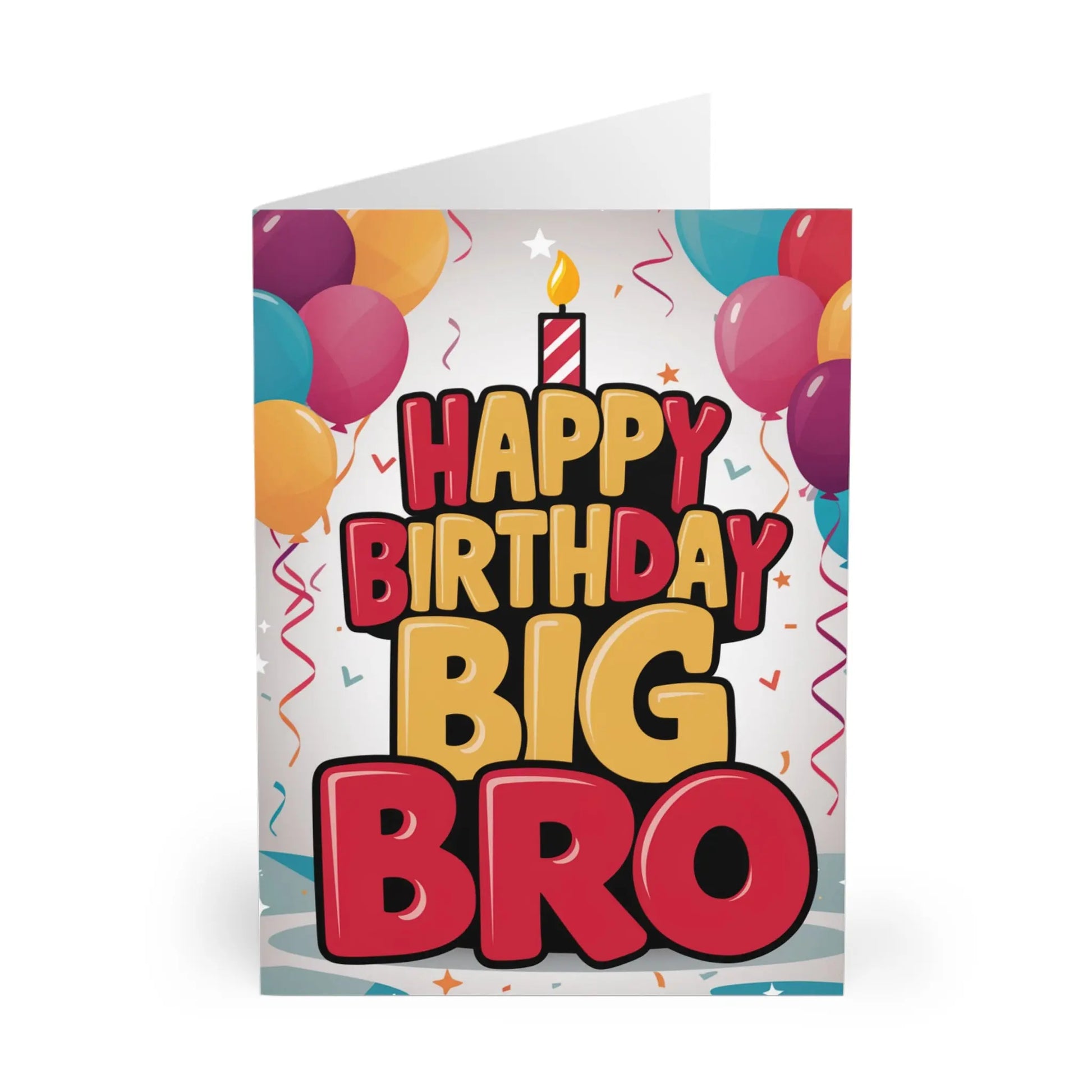 Front Happy Birthday Big Bro Birthday Card