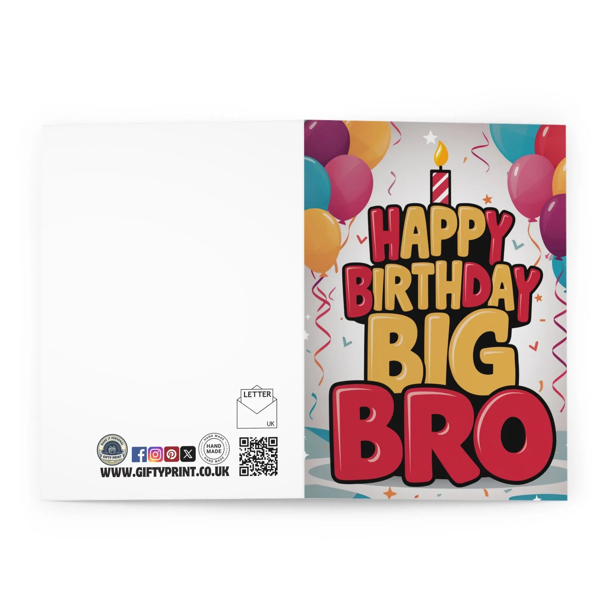 ppen Happy Birthday Big Bro Birthday Card