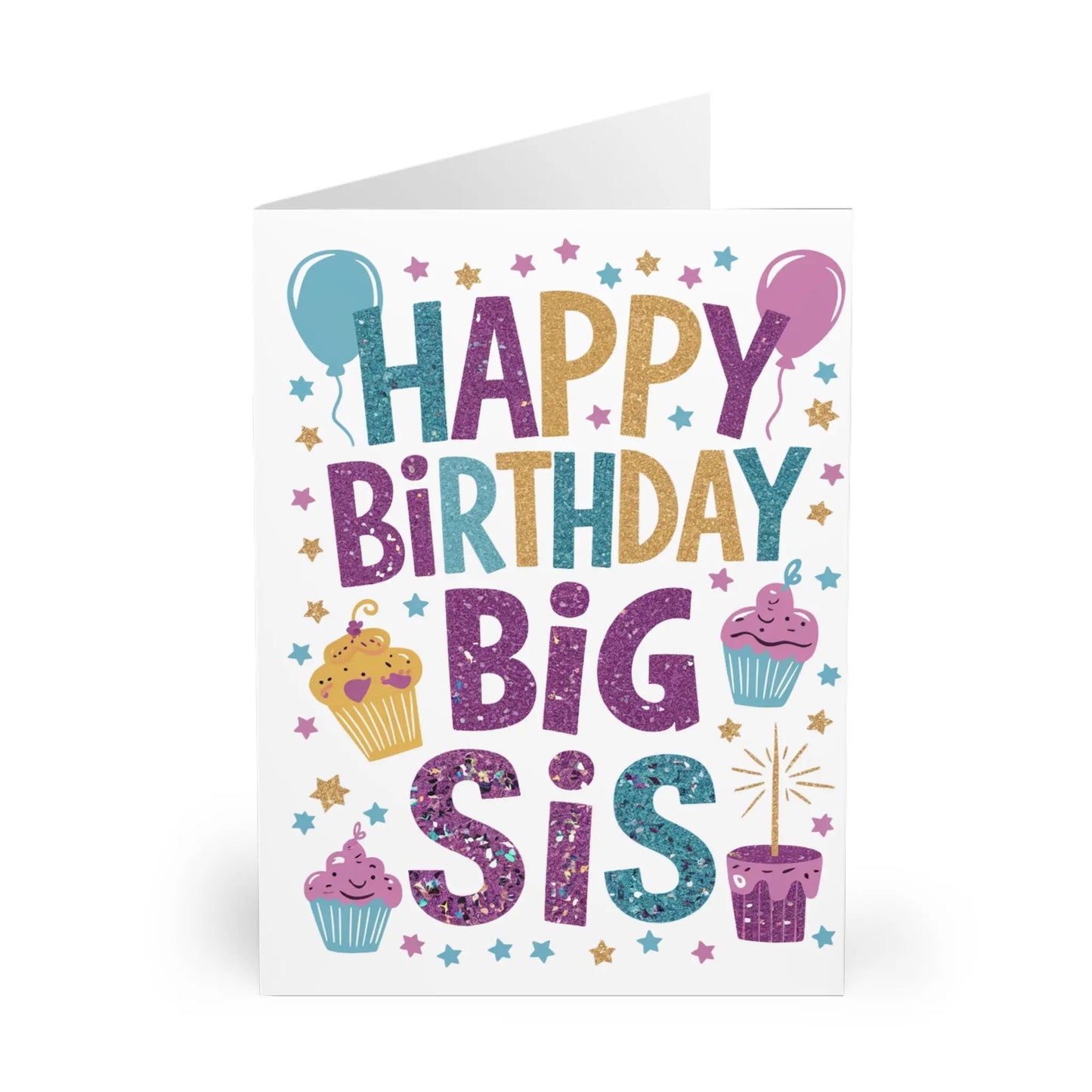 Front Happy Birthday Big Sis Birthday Card