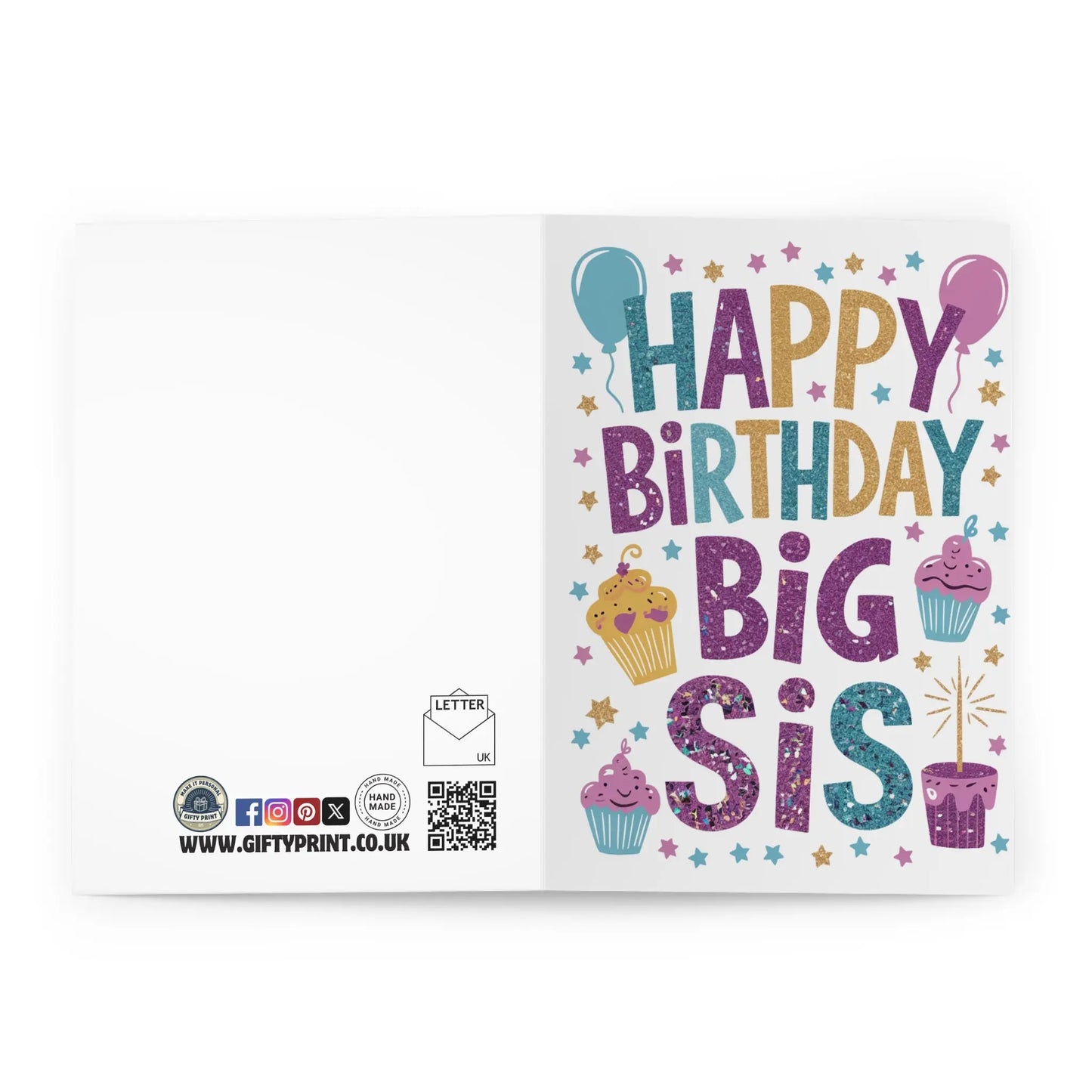 Open Happy Birthday Big Sis Birthday Card