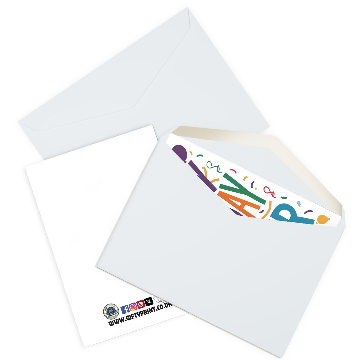 Enveloped Happy Birthday Sister Multi colour Birthday Card