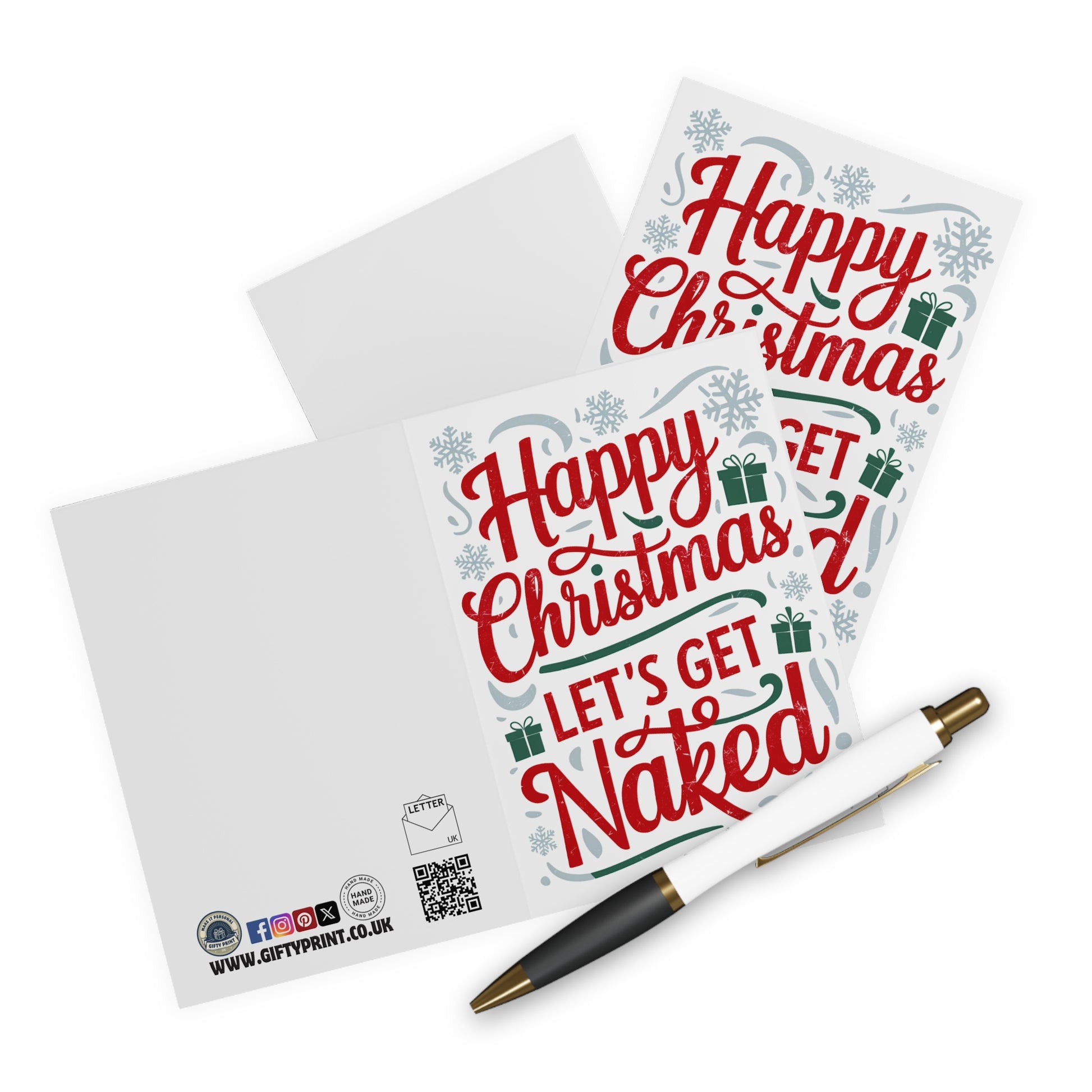 Context Happy Christmas Let's Get Naked Christmas Card