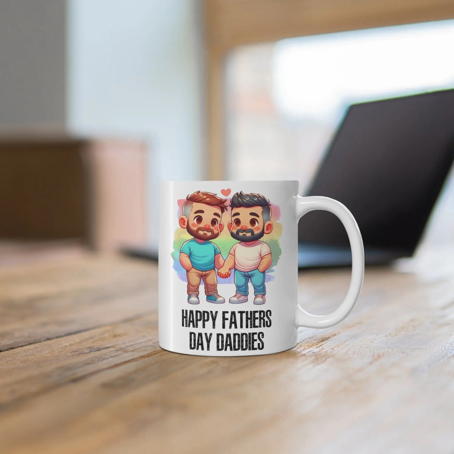 Context view of Fathers Day Mug Gay Daddies Happy Fathers Day