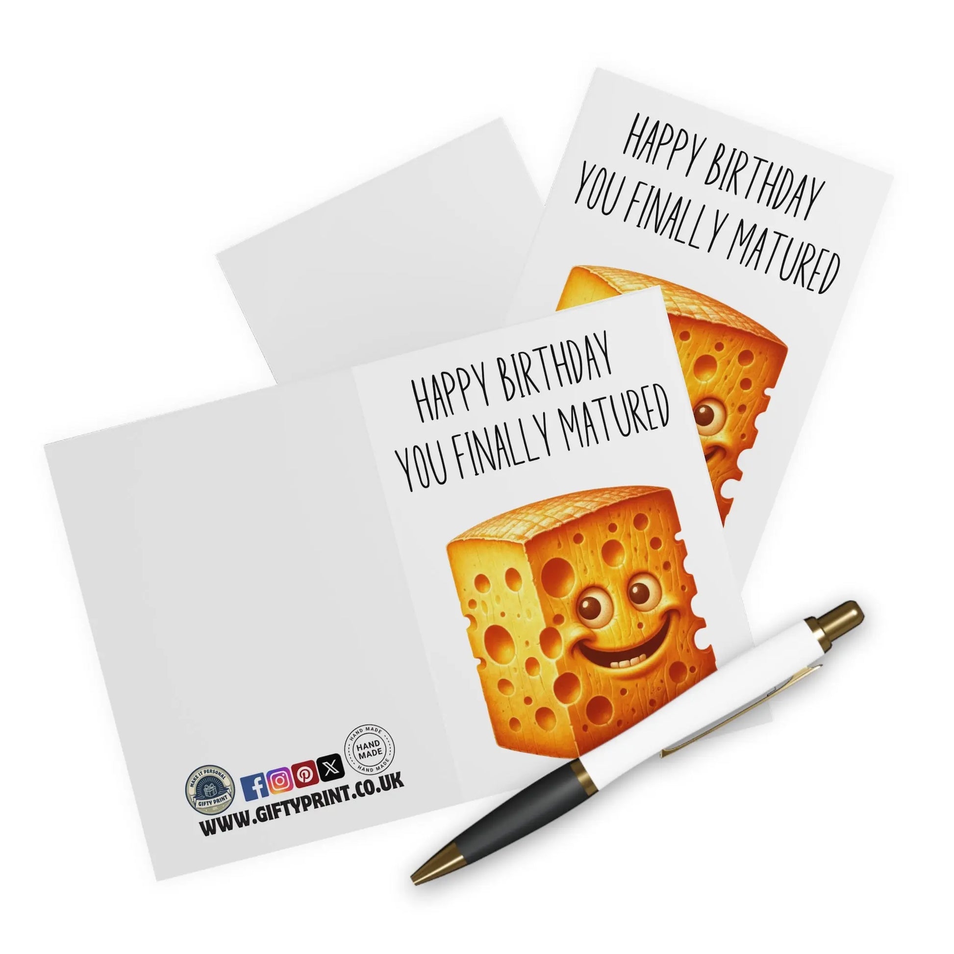 context view of Birthday Card Happy Birthday You Finally Matured Cheese