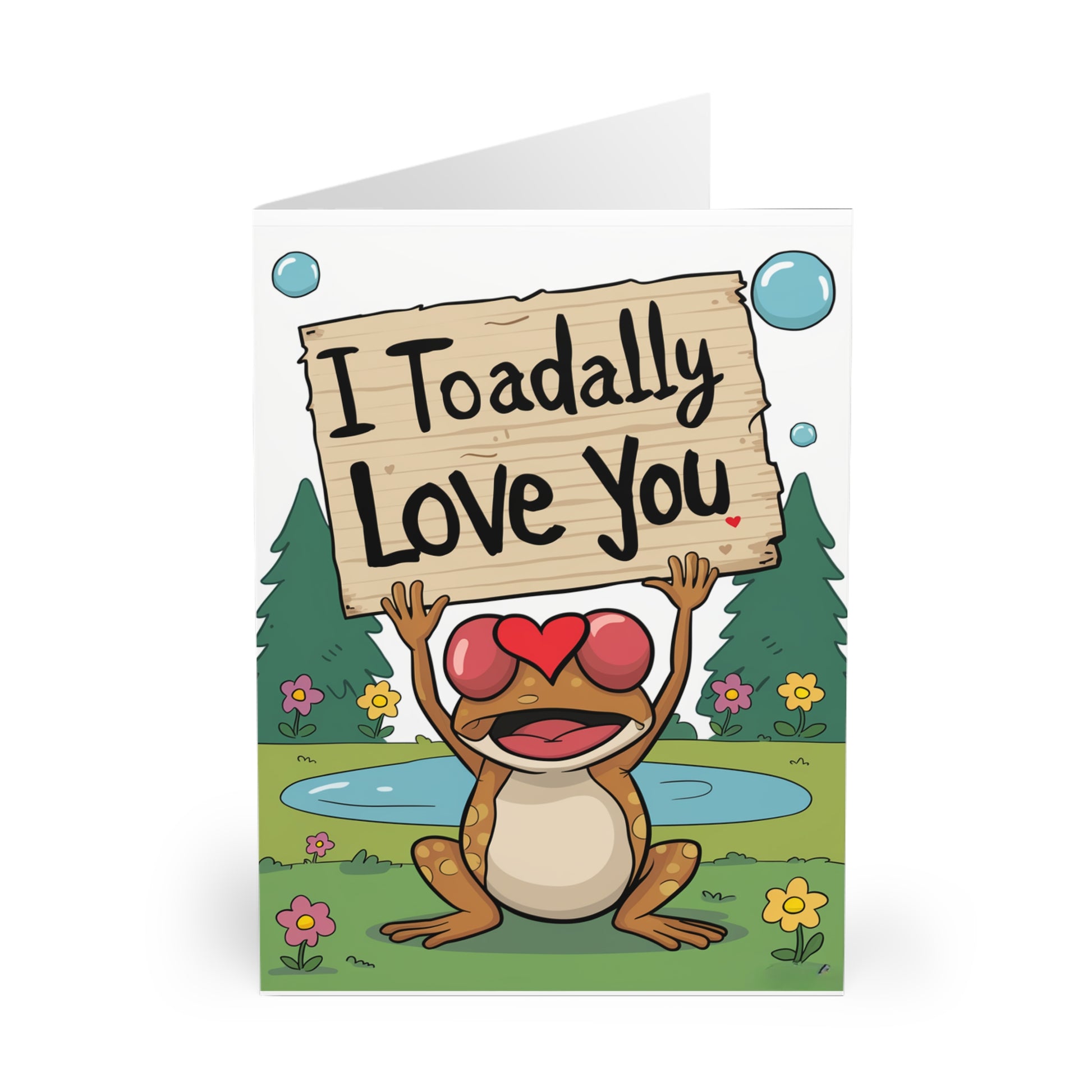 Front I Toadally Love You Toad Anniversary Card