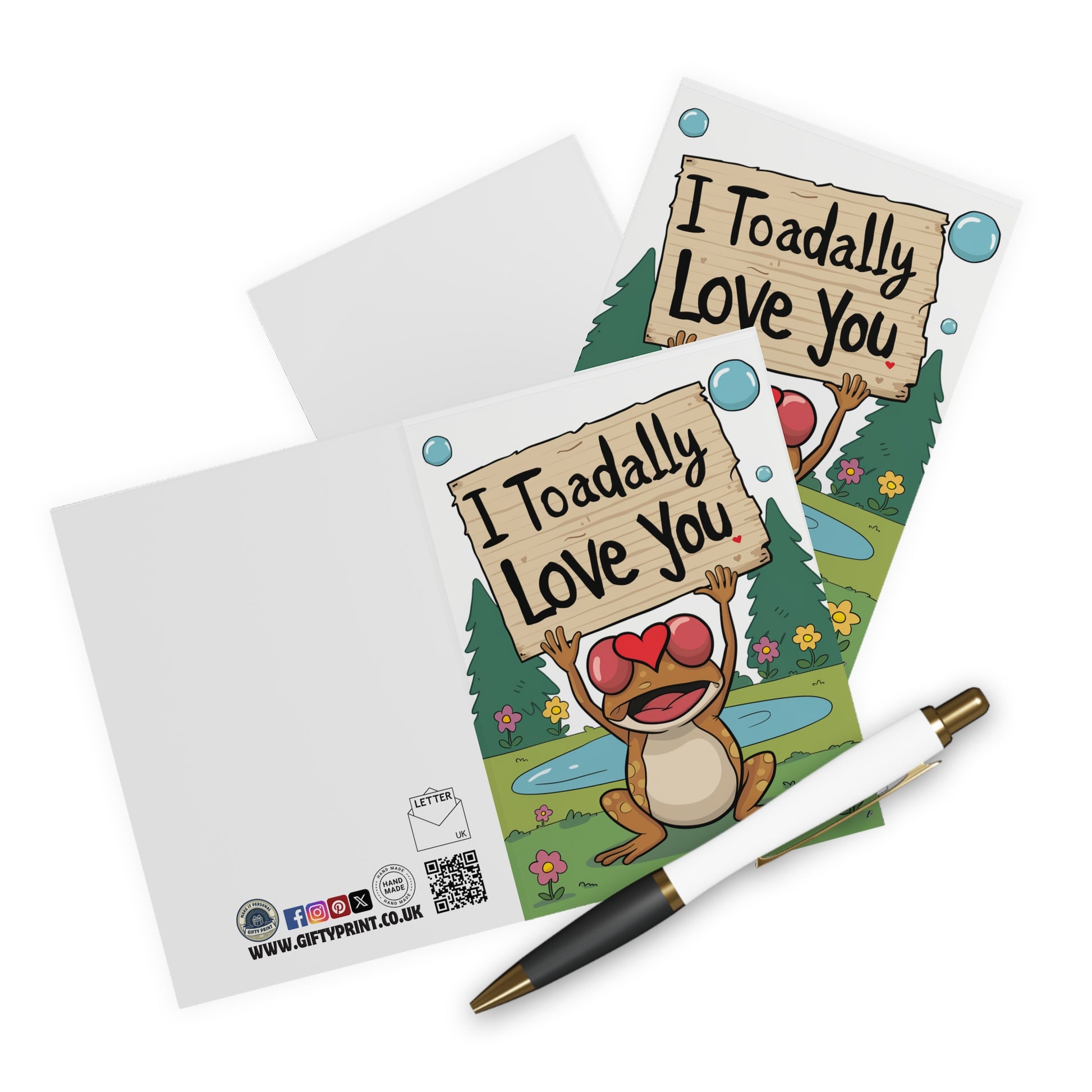 Context I Toadally Love You Toad Anniversary Card