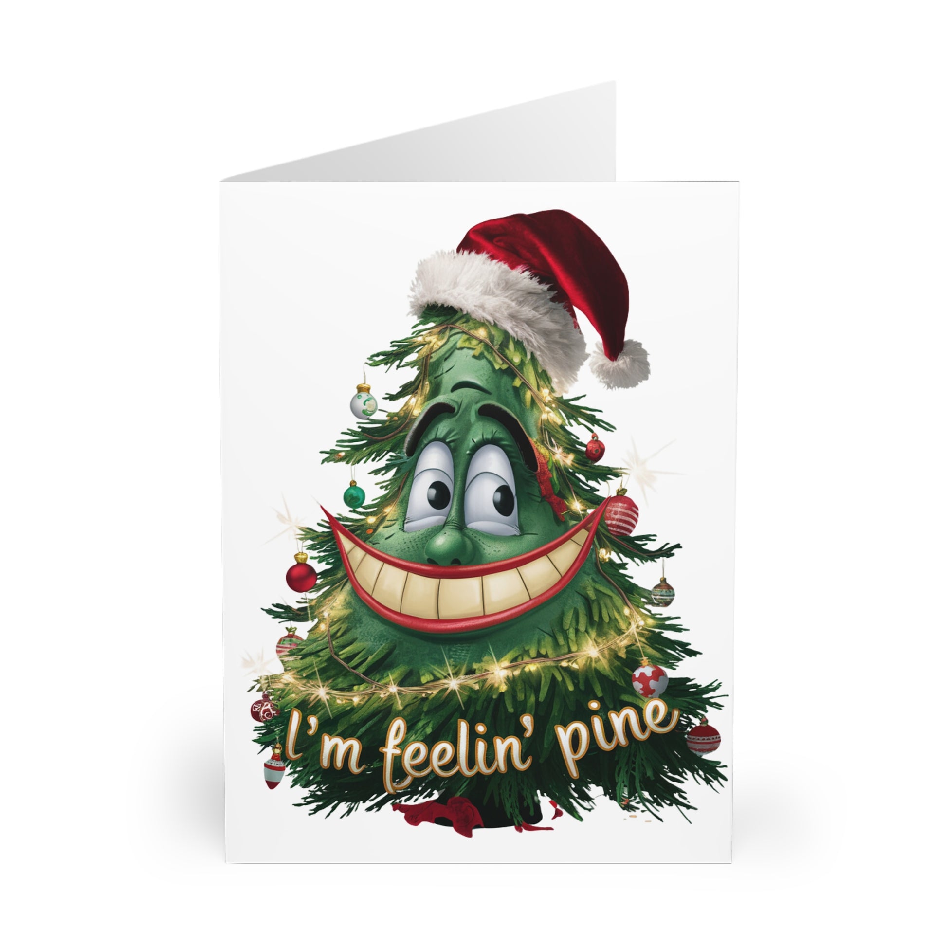 Front I'm Feelin Pine Tree Christmas Card