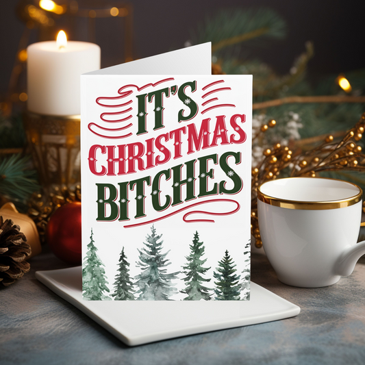 Its Christmas Bitches Funny Christmas Card