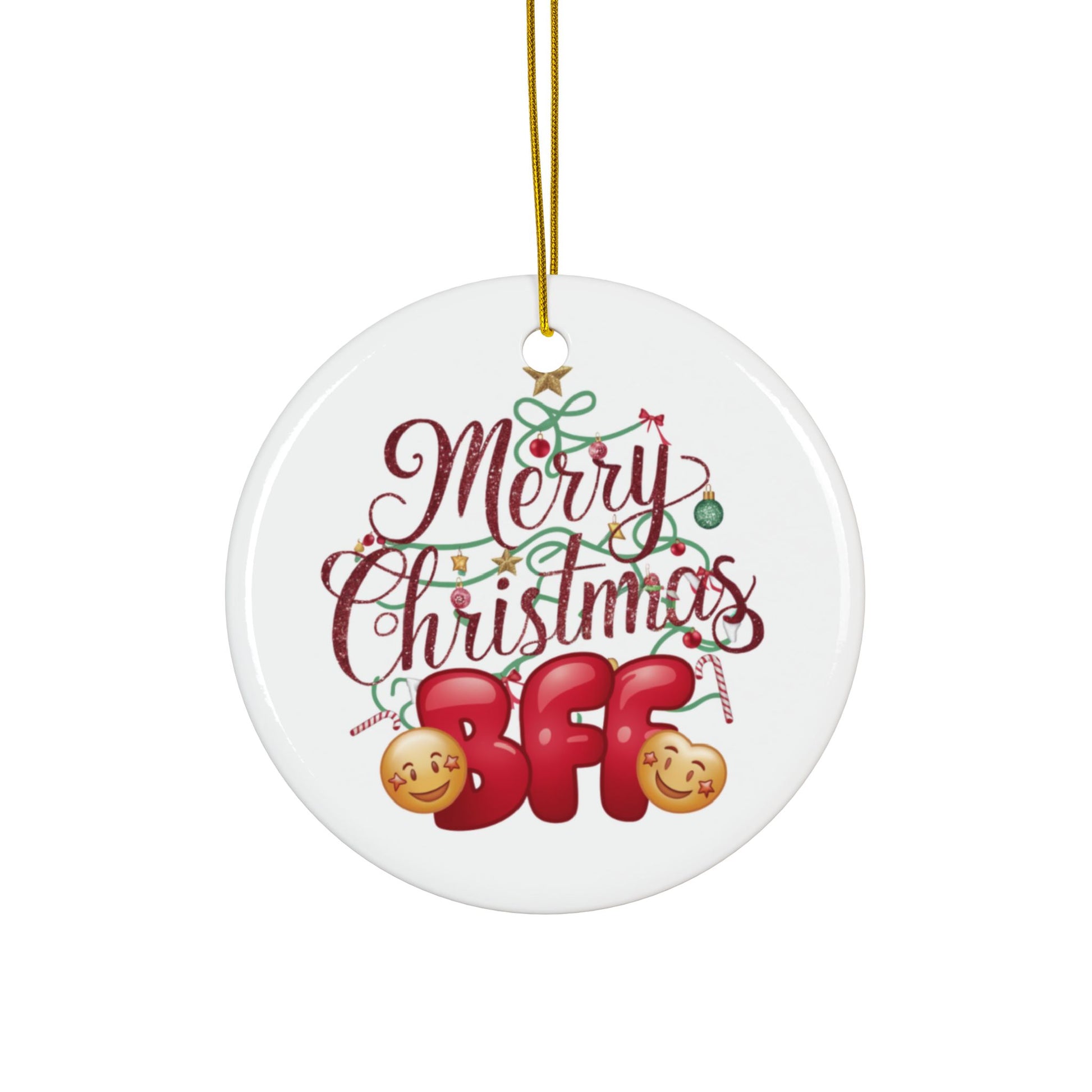 Merry Christmas BFF Christmas Tree Bauble 