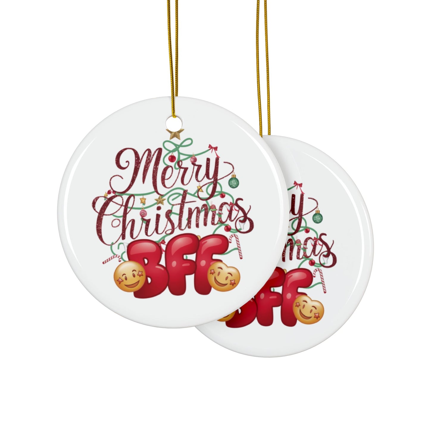 Merry Christmas BFF Christmas Tree Bauble C