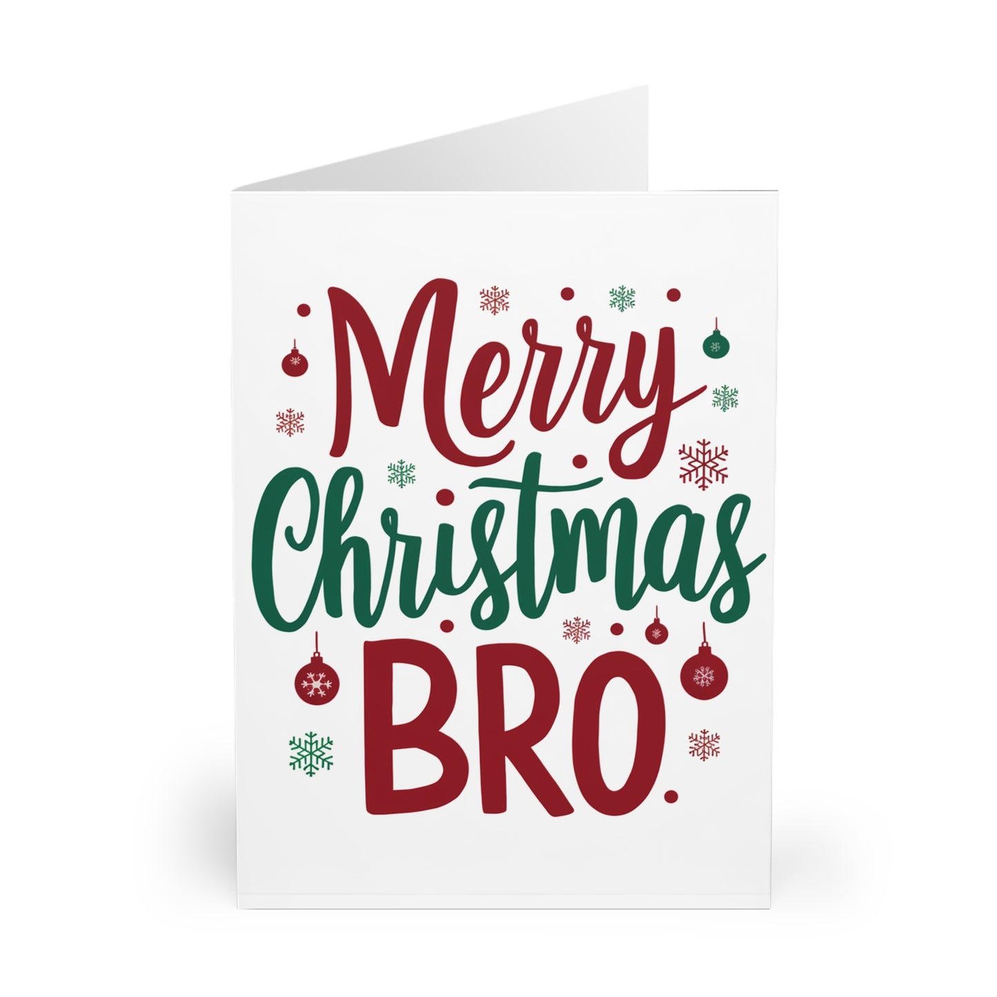 Front Merry Christmas Bro Christmas Card