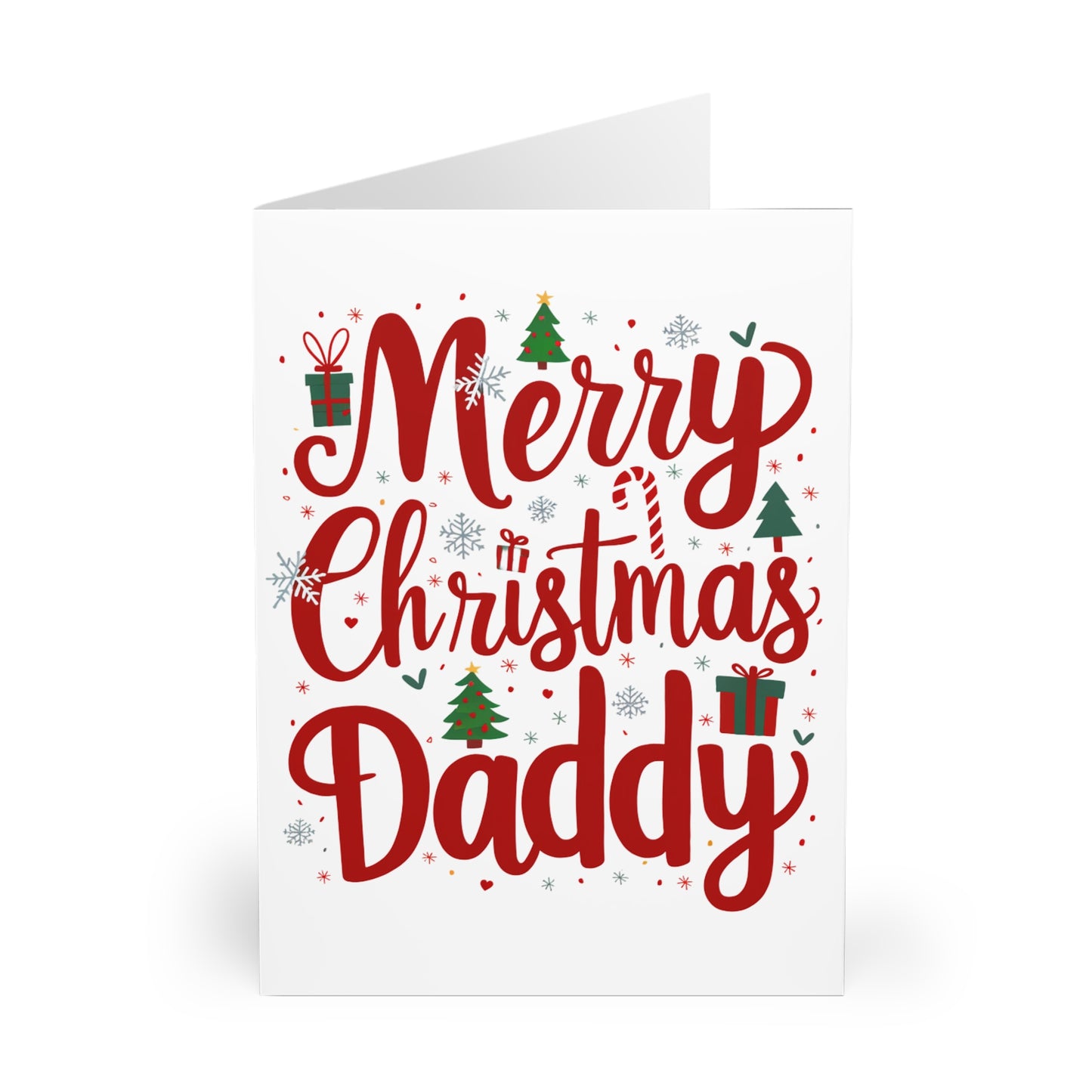 Front Merry Christmas Daddy Christmas Card