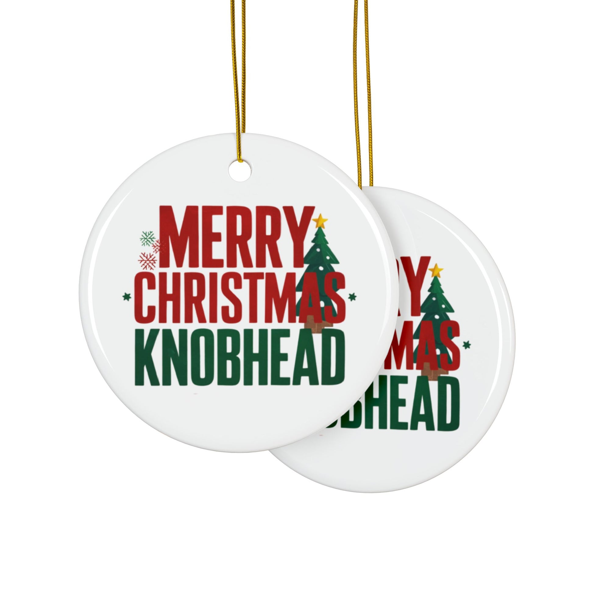 Context Merry Christmas Knobhead Rude Christmas Tree Bauble