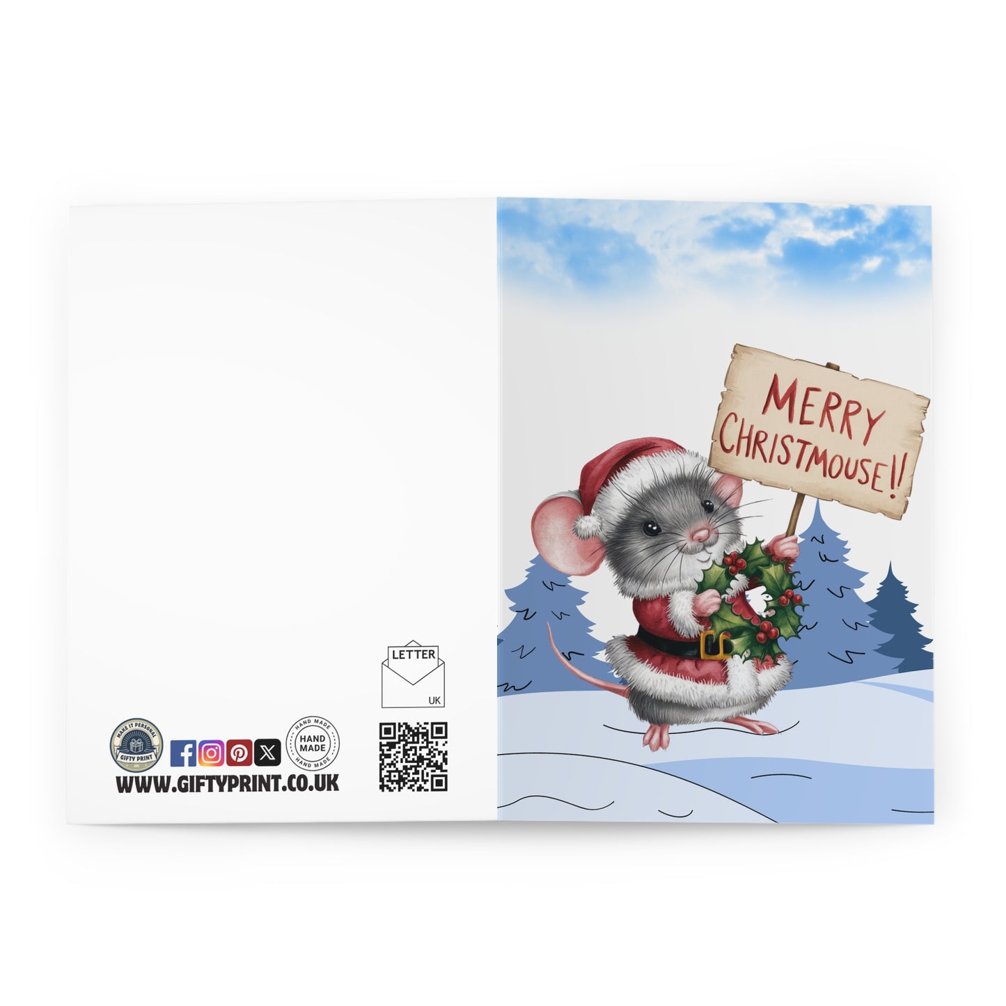 Open Merry Christmouse Mouse Christmas Card