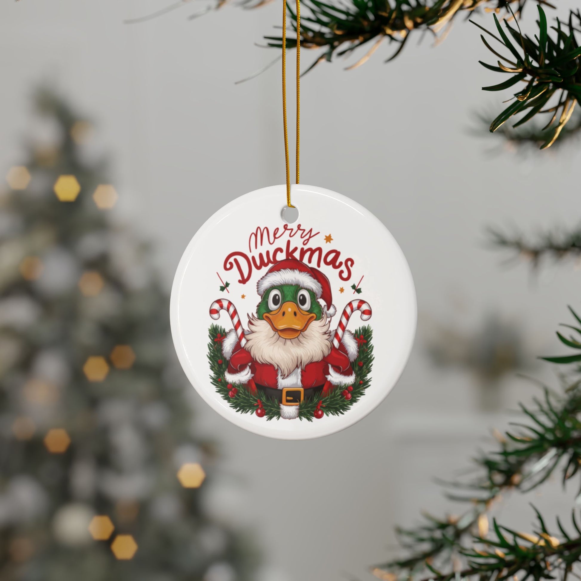 Tree Merry Duckmas Duck Christmas Tree Bauble 