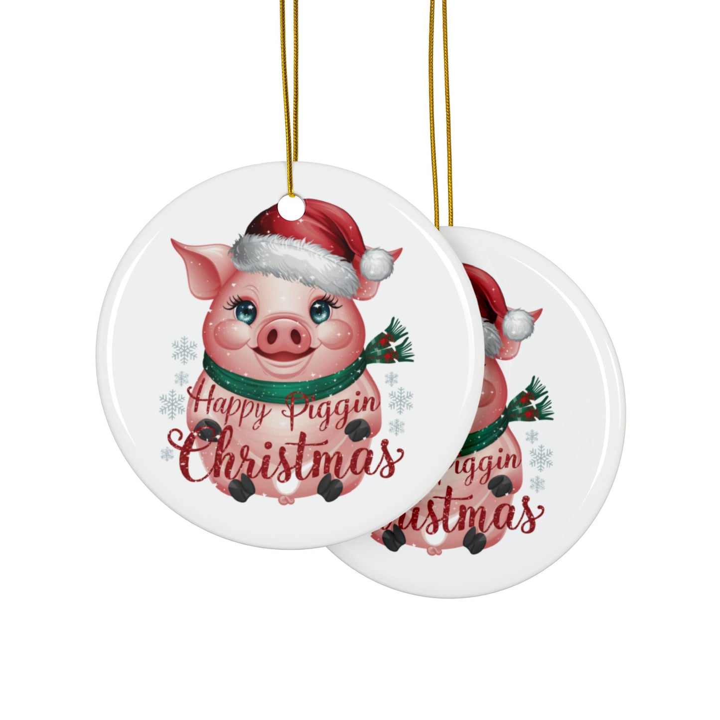 Context Merry Piggin Christmas Pig Christmas Tree Bauble