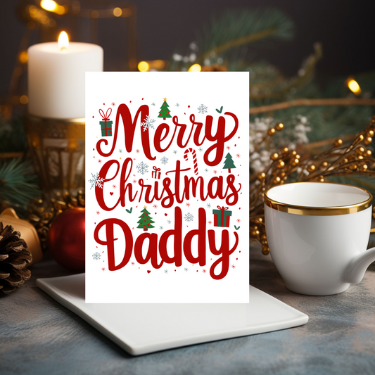 Merry Christmas Daddy Christmas Card