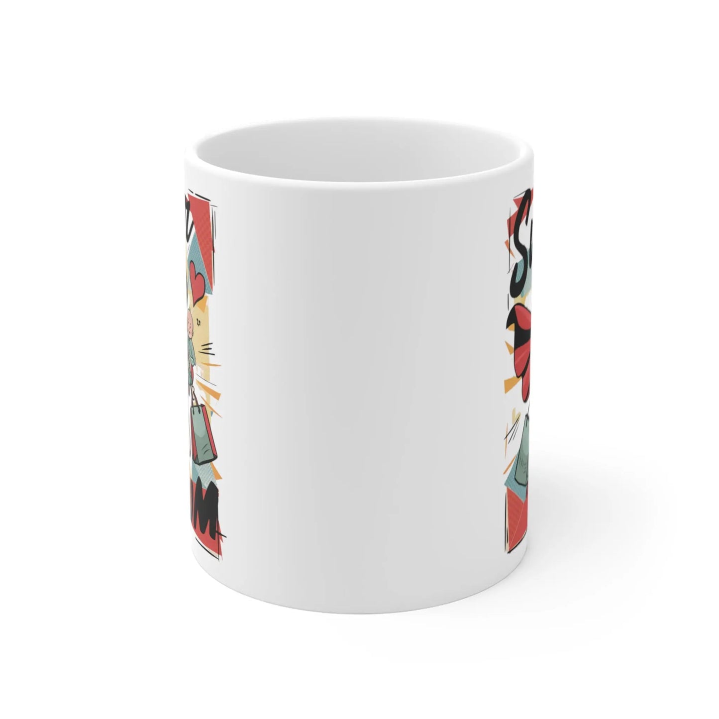 front Mothers Day Mug Super Hero Mum Design