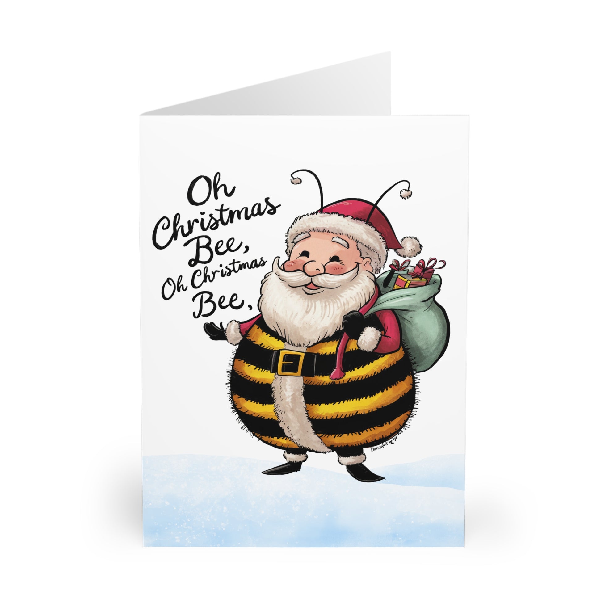 Front Oh Christmas Bee Oh Christmas Bee Christmas Card