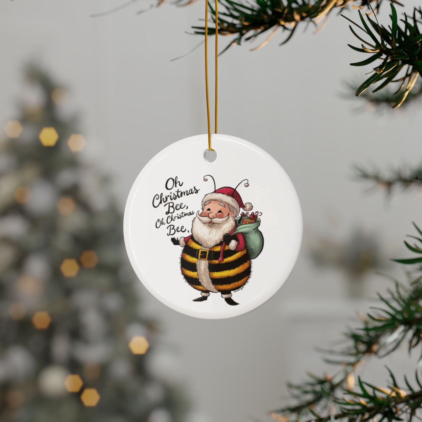 Tree Oh Christmas Bee Oh Christmas Bee Christmas Ornament