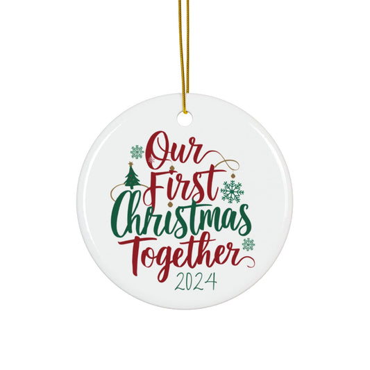 Our First Christmas Together Christmas Bauble Gifty Print