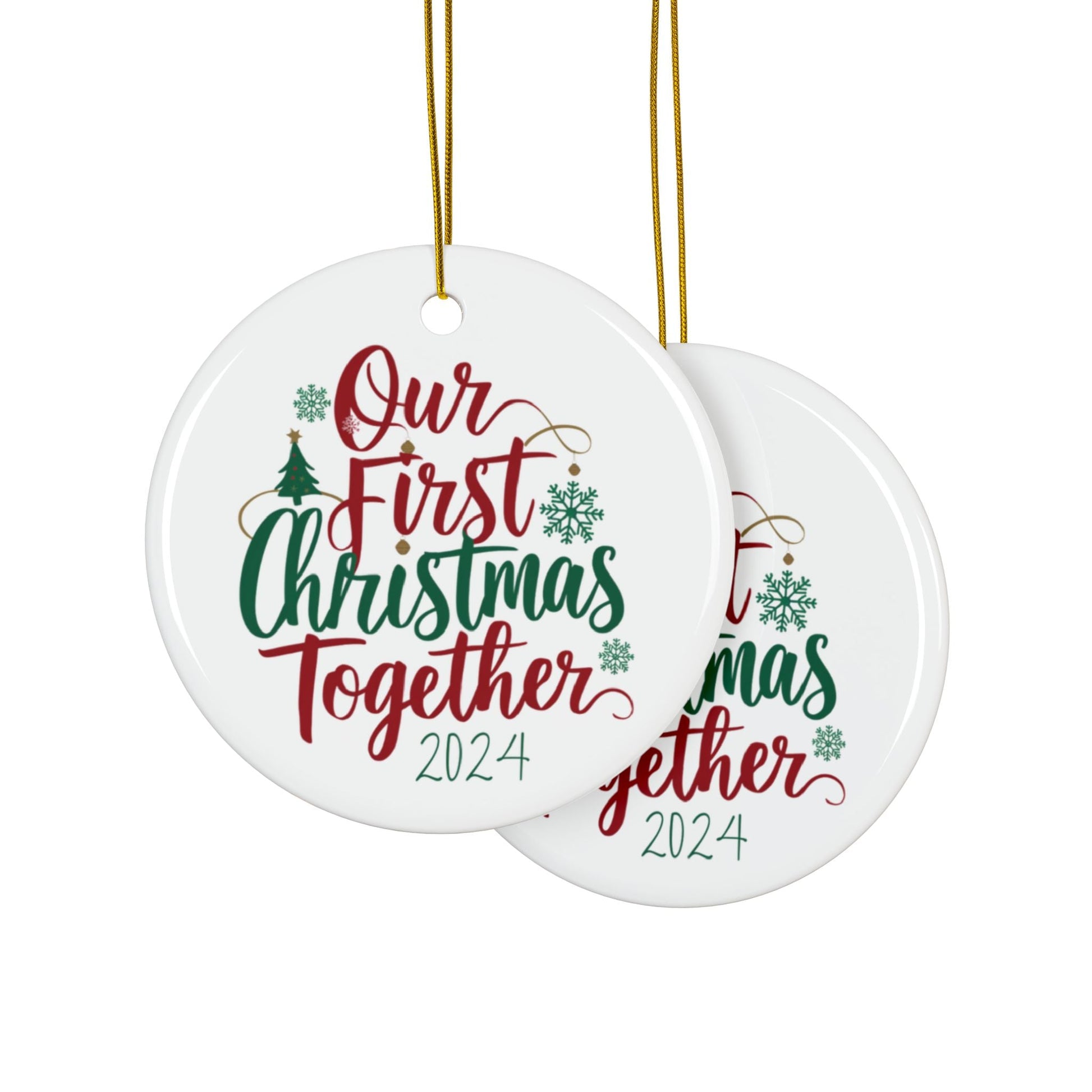 Our First Christmas Together Christmas Bauble Gifty Print