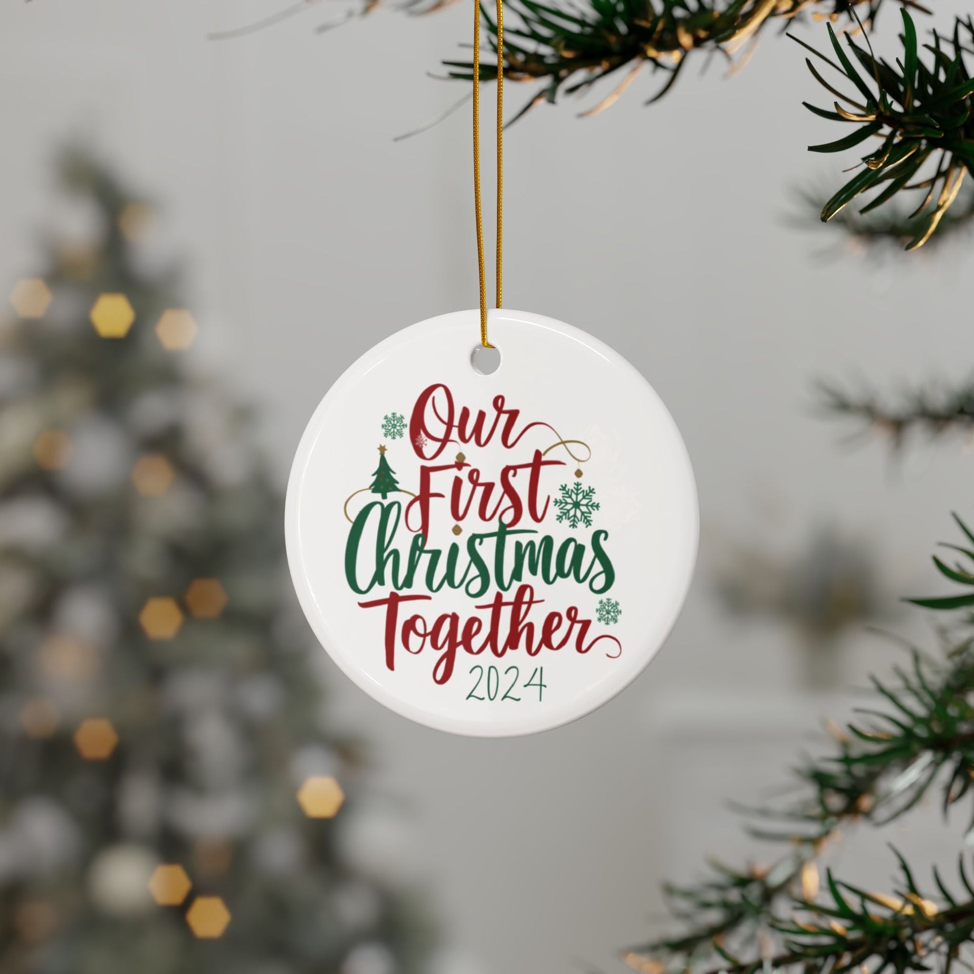 Our First Christmas Together Christmas Bauble Gifty Print