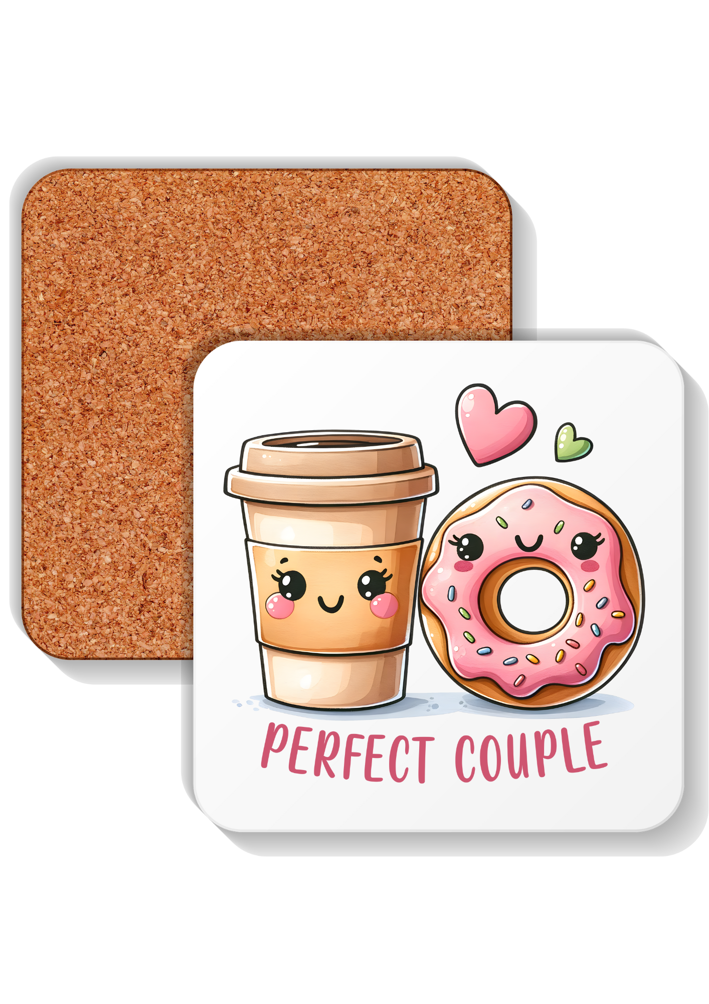 Valentines Gift Coast Perfect Couple Coffee & Doughnut