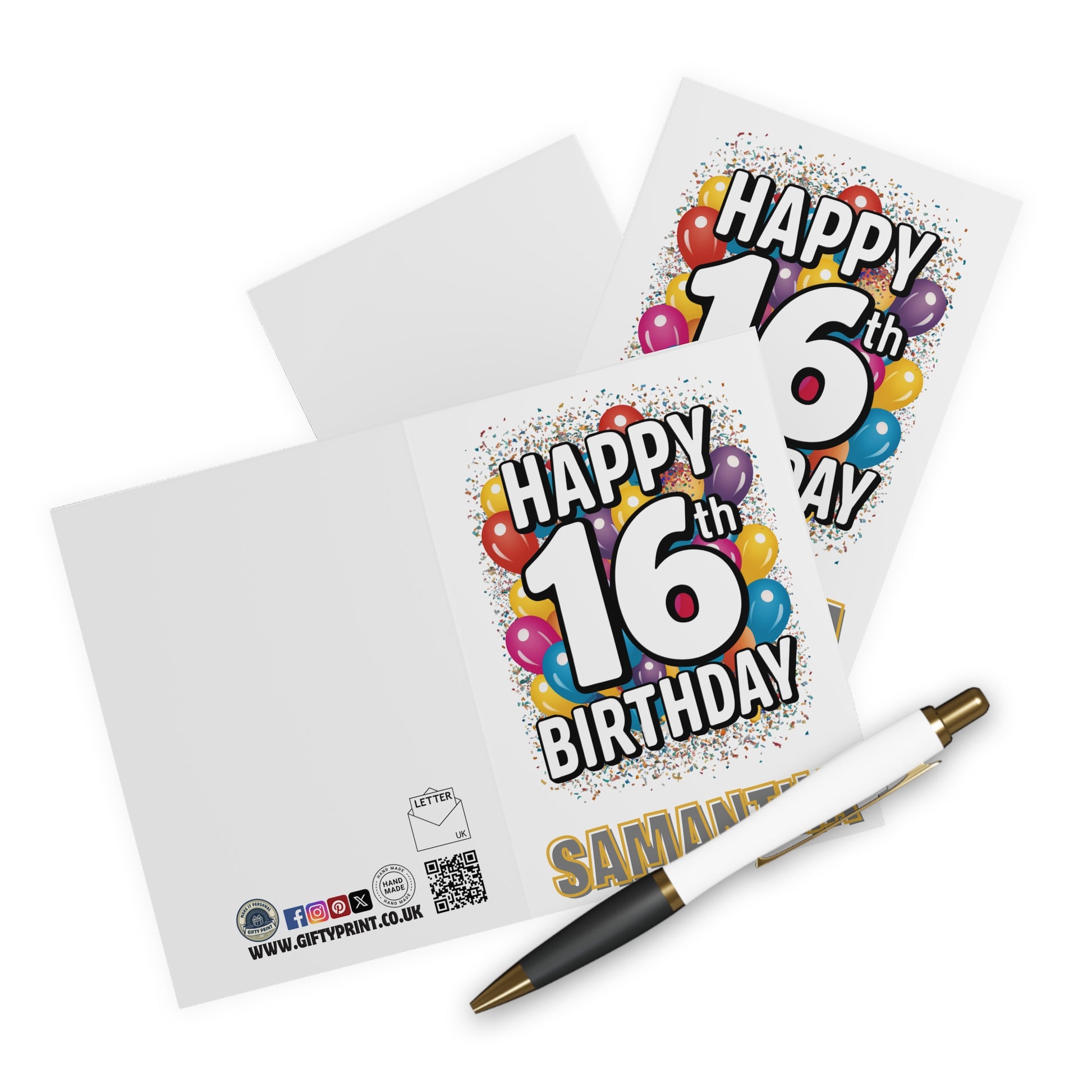 Context Personalised 16th Birthday Card Happy 16th Birthday