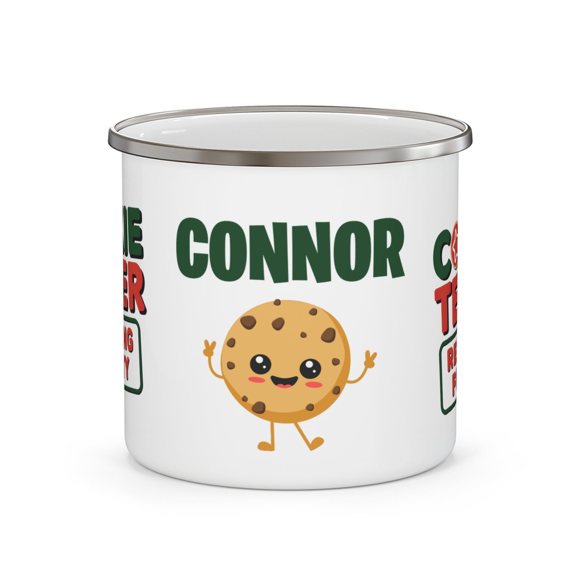 Personalised Children's Mug Cookie Tester Enamel Mug front