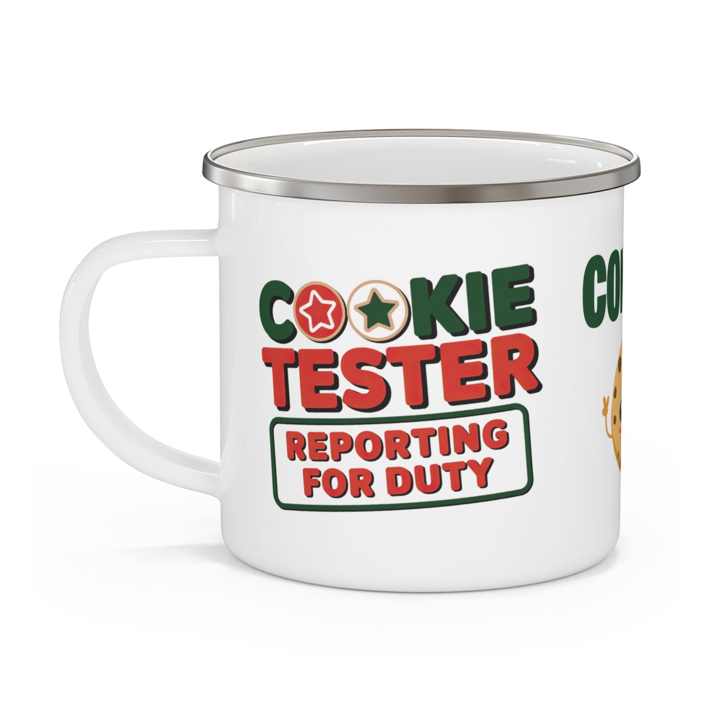 Personalised Children's Mug Cookie Tester Enamel Mug left