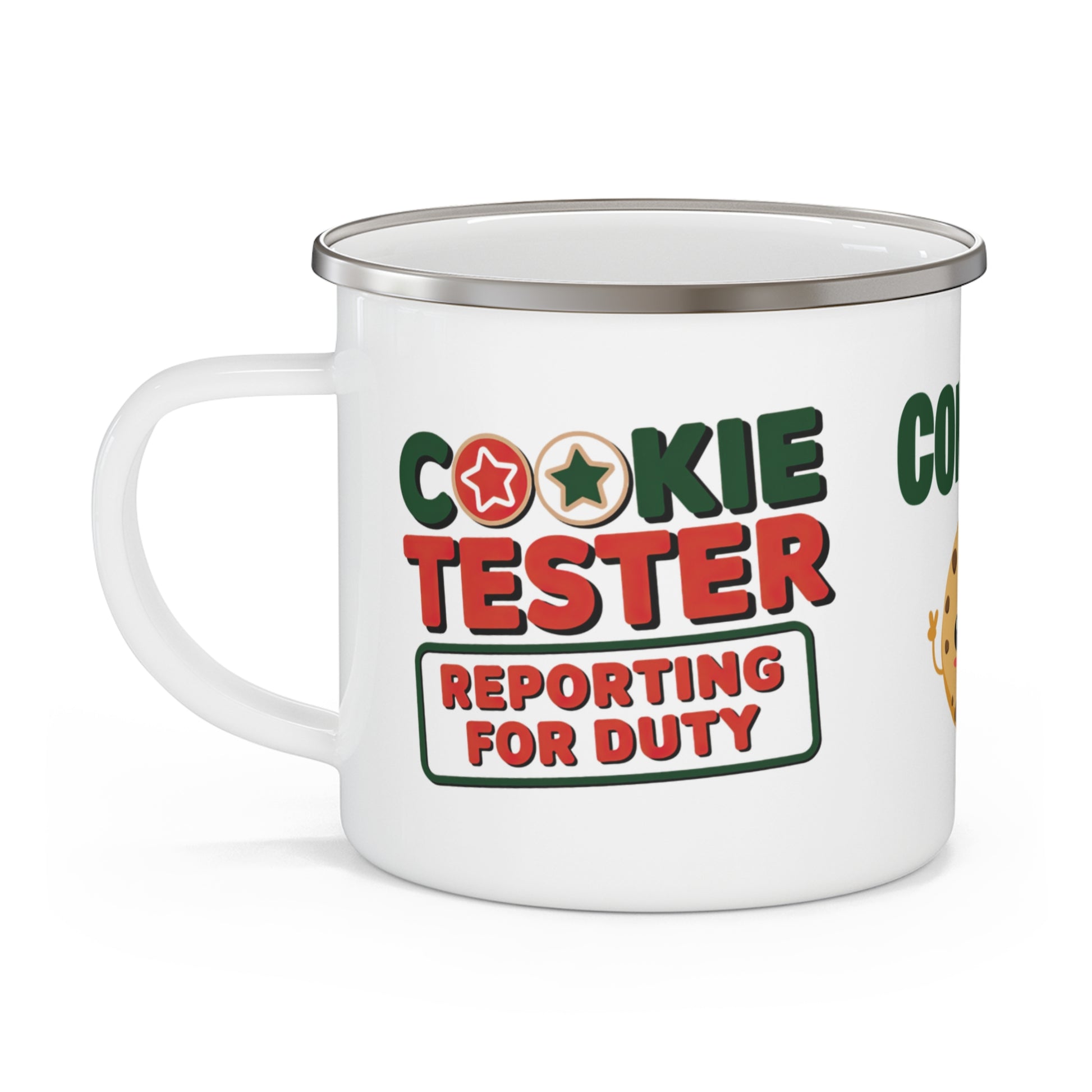 Personalised Children's Mug Cookie Tester Enamel Mug left