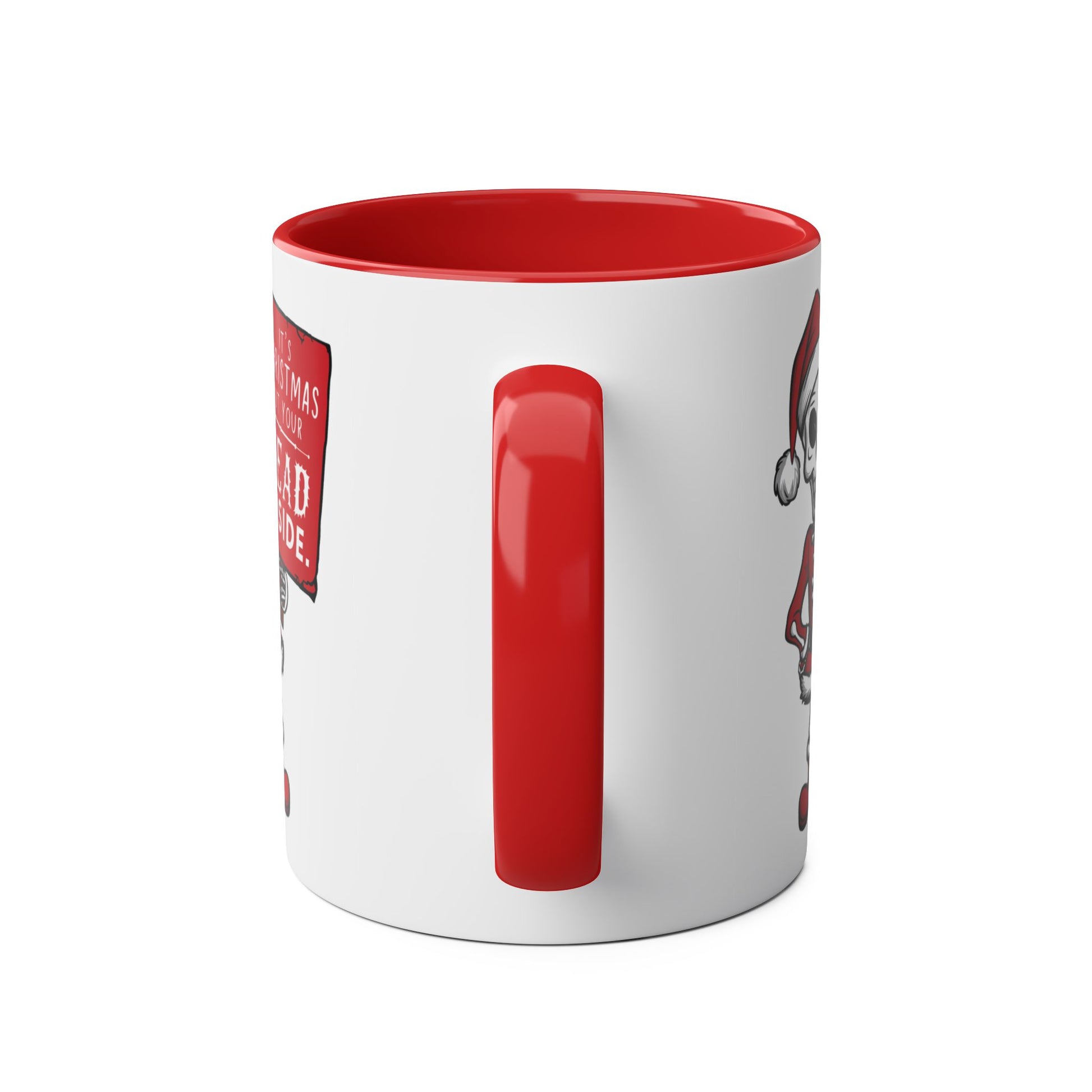 Handle Personalised Christmas Mug It's Christmas But Your Dead Inside