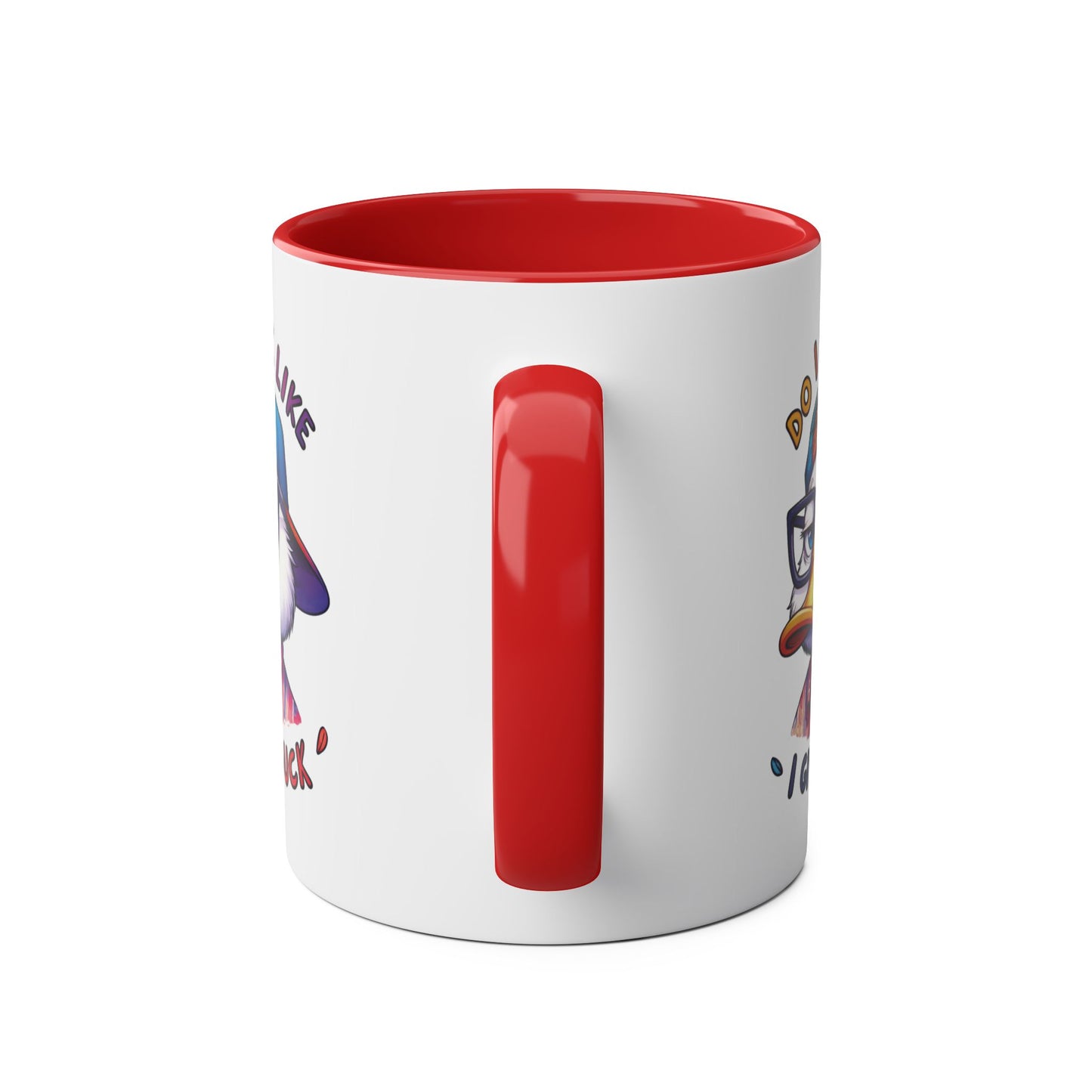 Handle Personalised Do I Look like I Give A Duck Red Mug