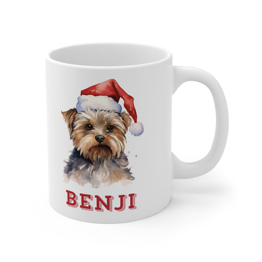 Right Personalised Dog Lovers Yorkshire Terrier Christmas Gift Mug