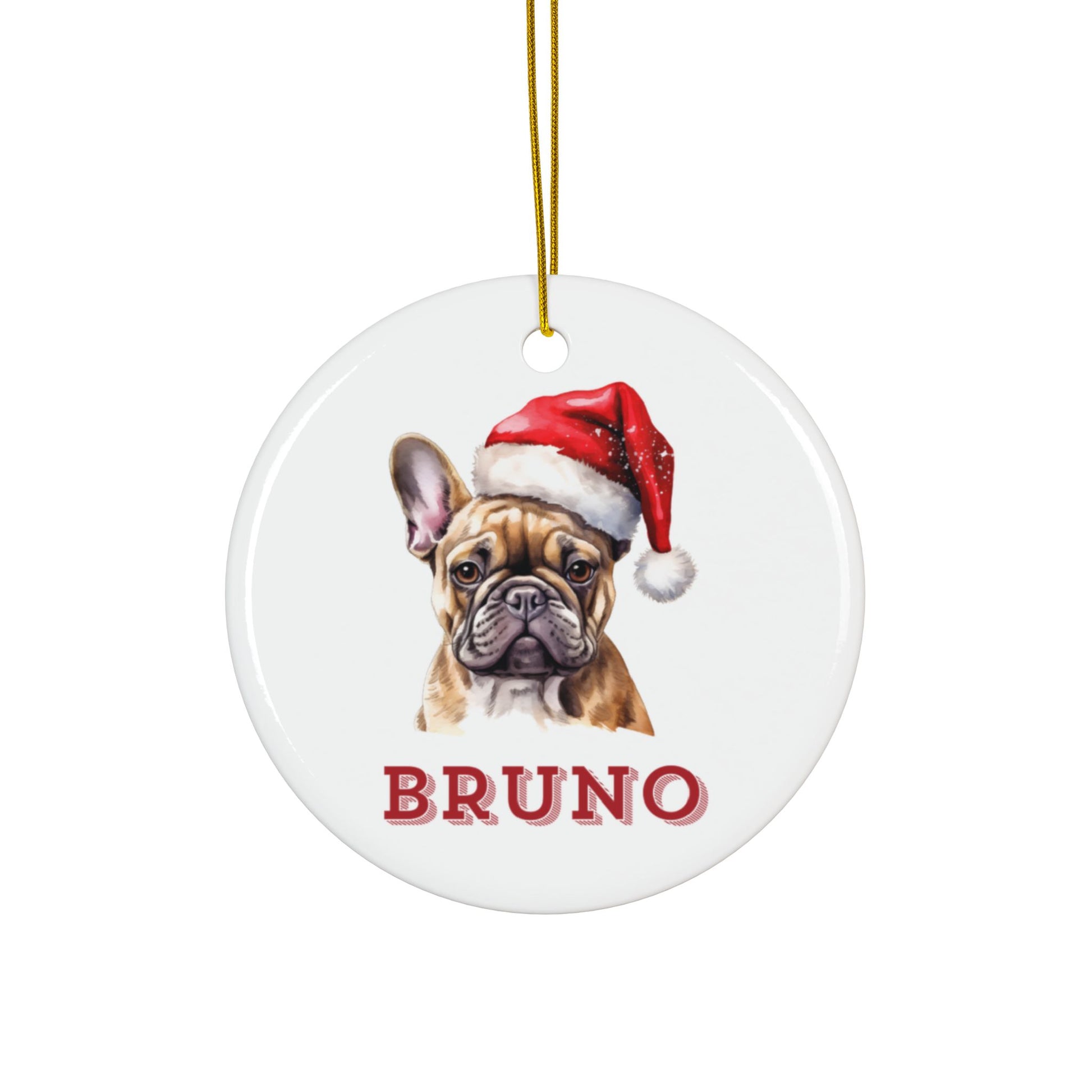 Personalised French Bulldog Christmas Tree Bauble