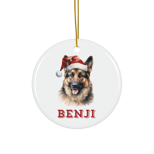 Personalised German Shepherd Christmas Tree Bauble