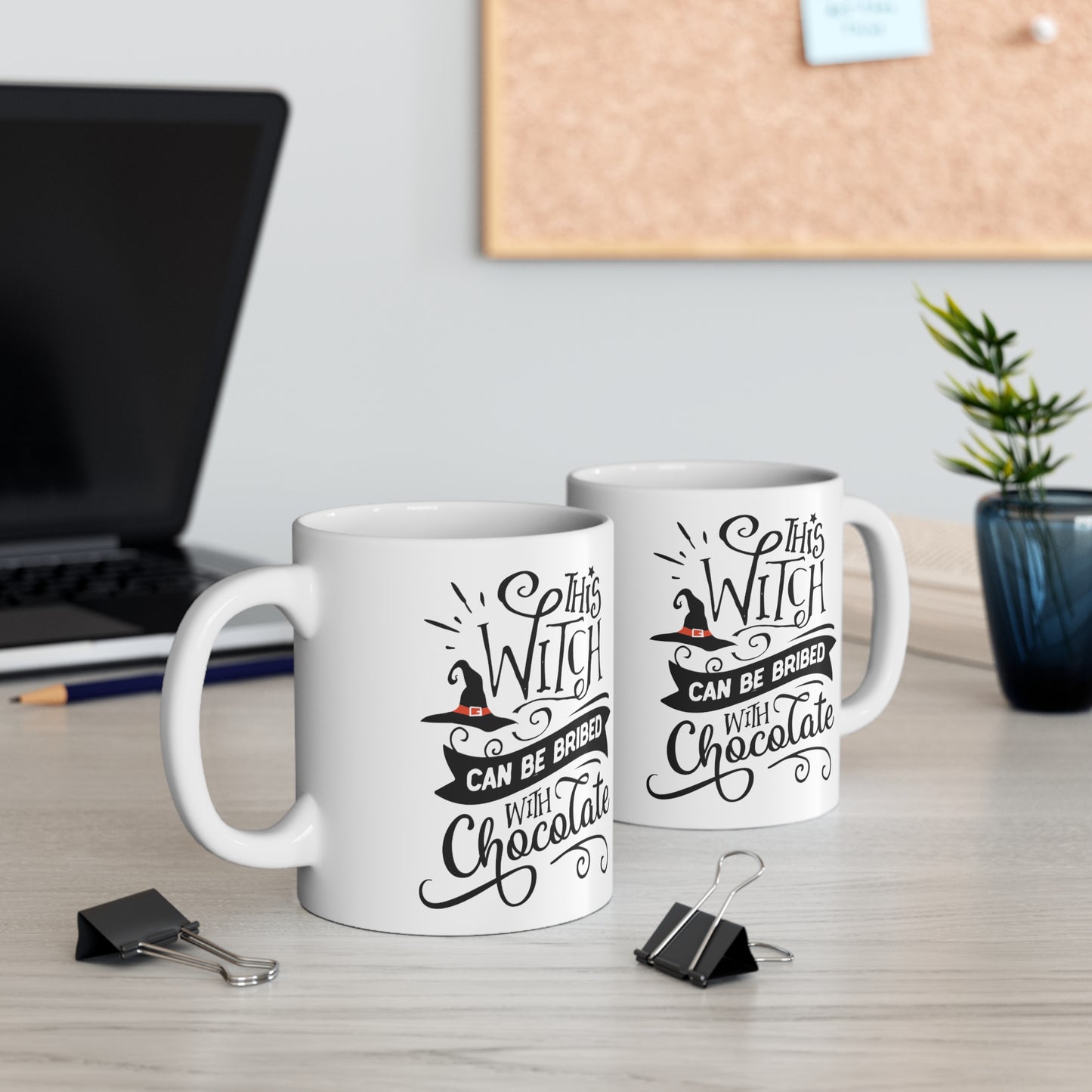 context Personalised Halloween Mug This Witch Can Be Bribed With Chocolate