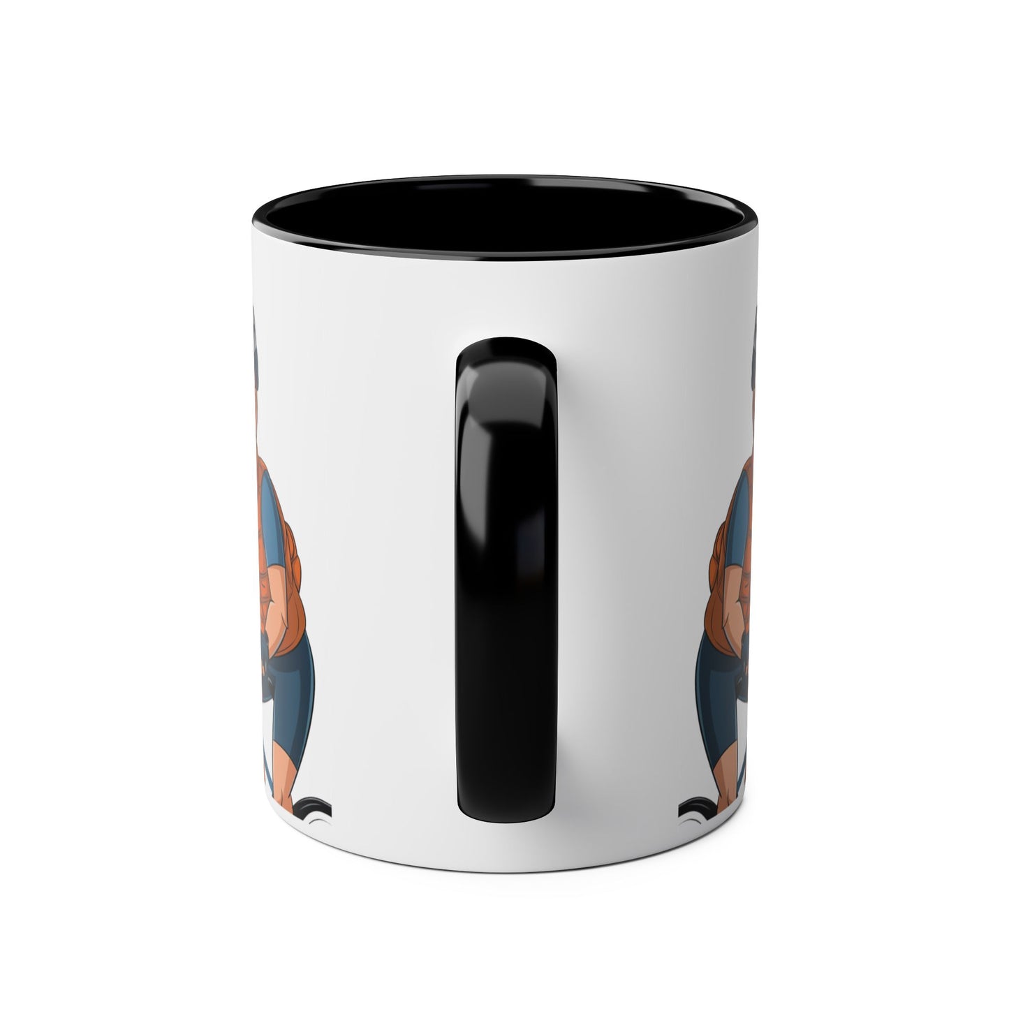 Handle Personalised Hobby Mug Bike Crazy Biking Black Mug
