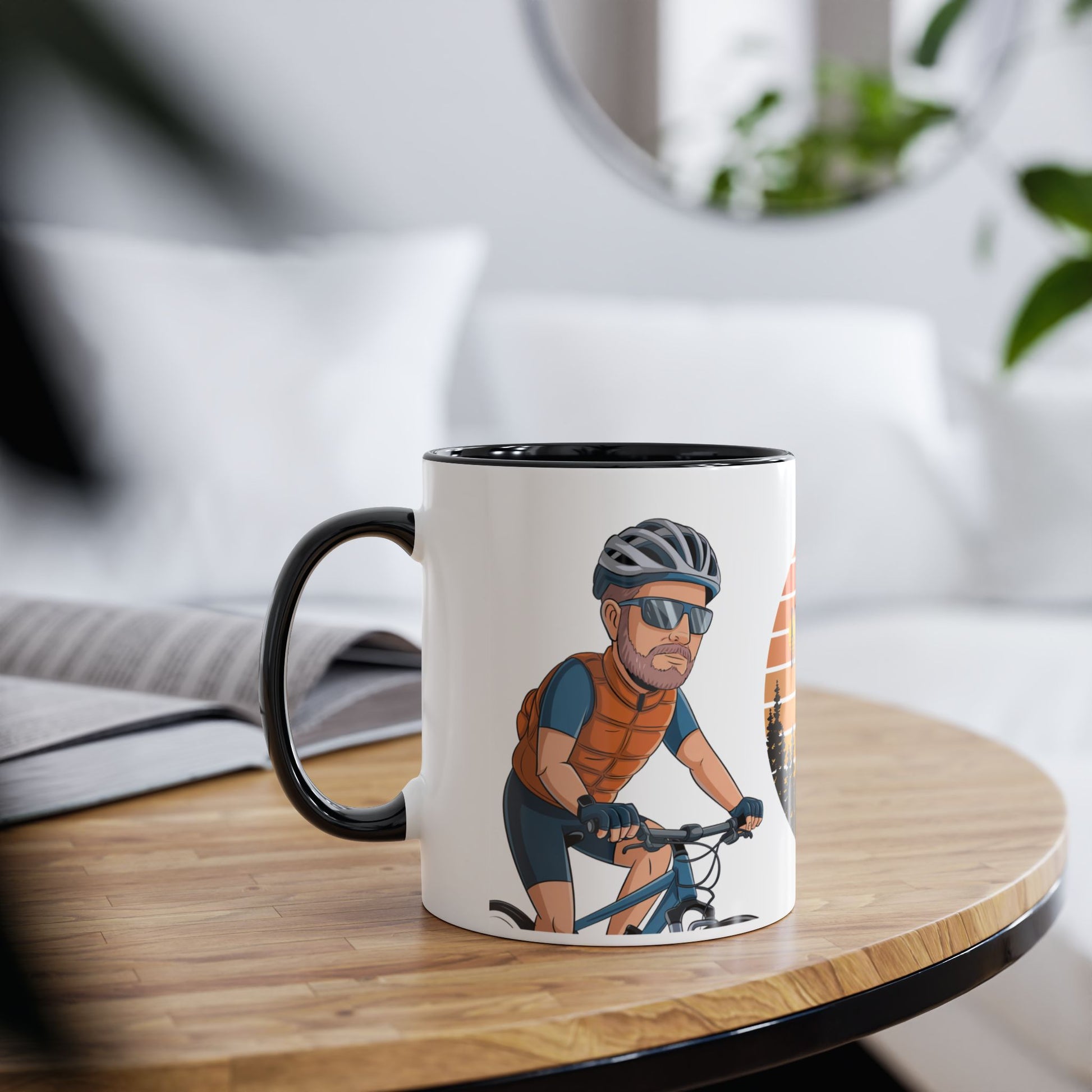 Context Personalised Hobby Mug Bike Crazy Biking Black Mug