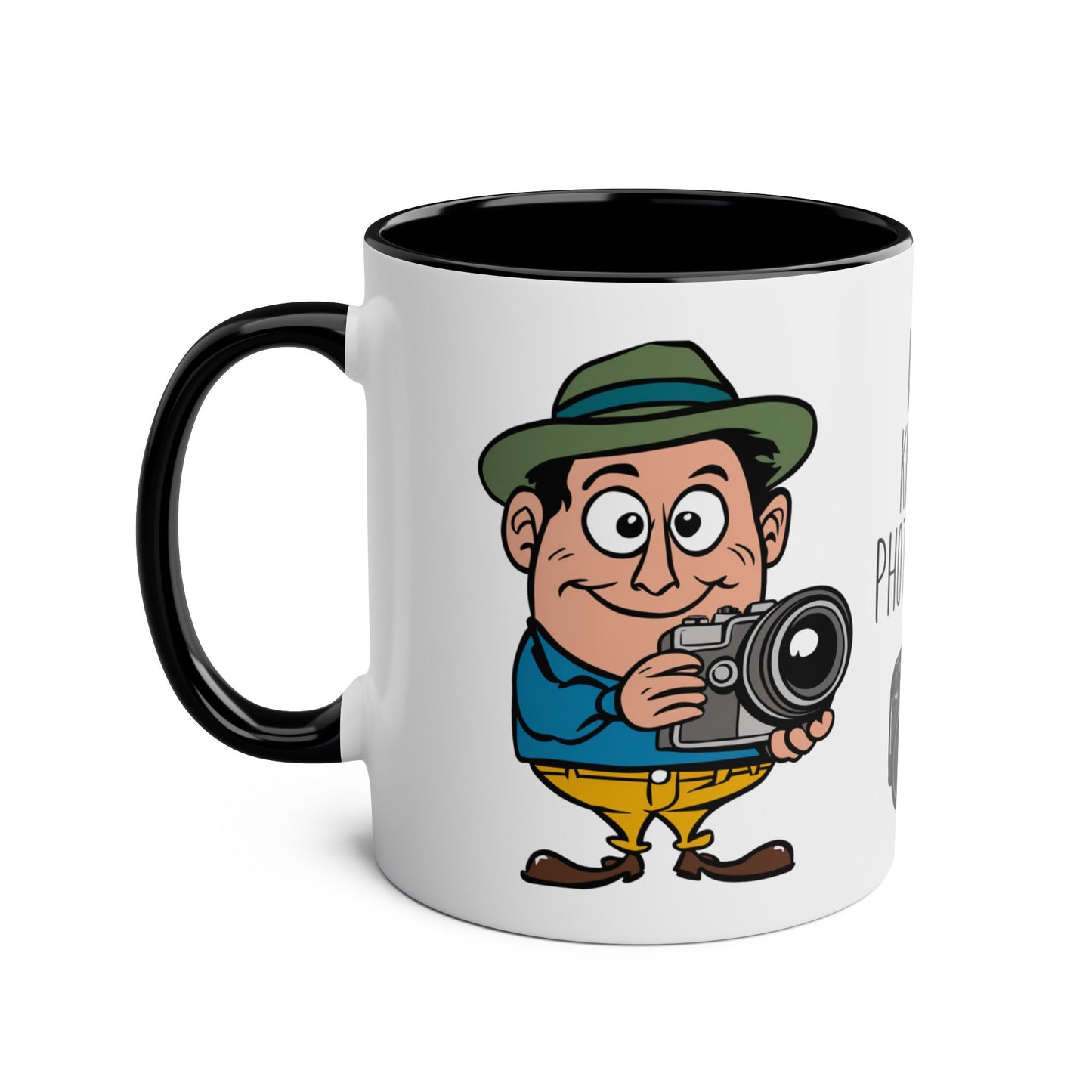 Left Personalised King Of Photography Hobbies Mug