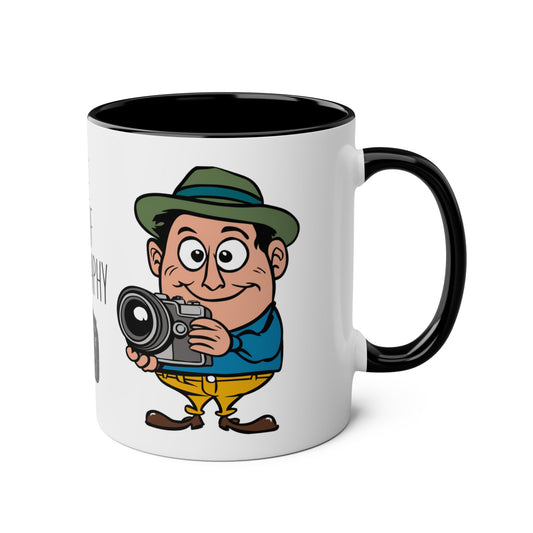 Right Personalised King Of Photography Hobbies Mug